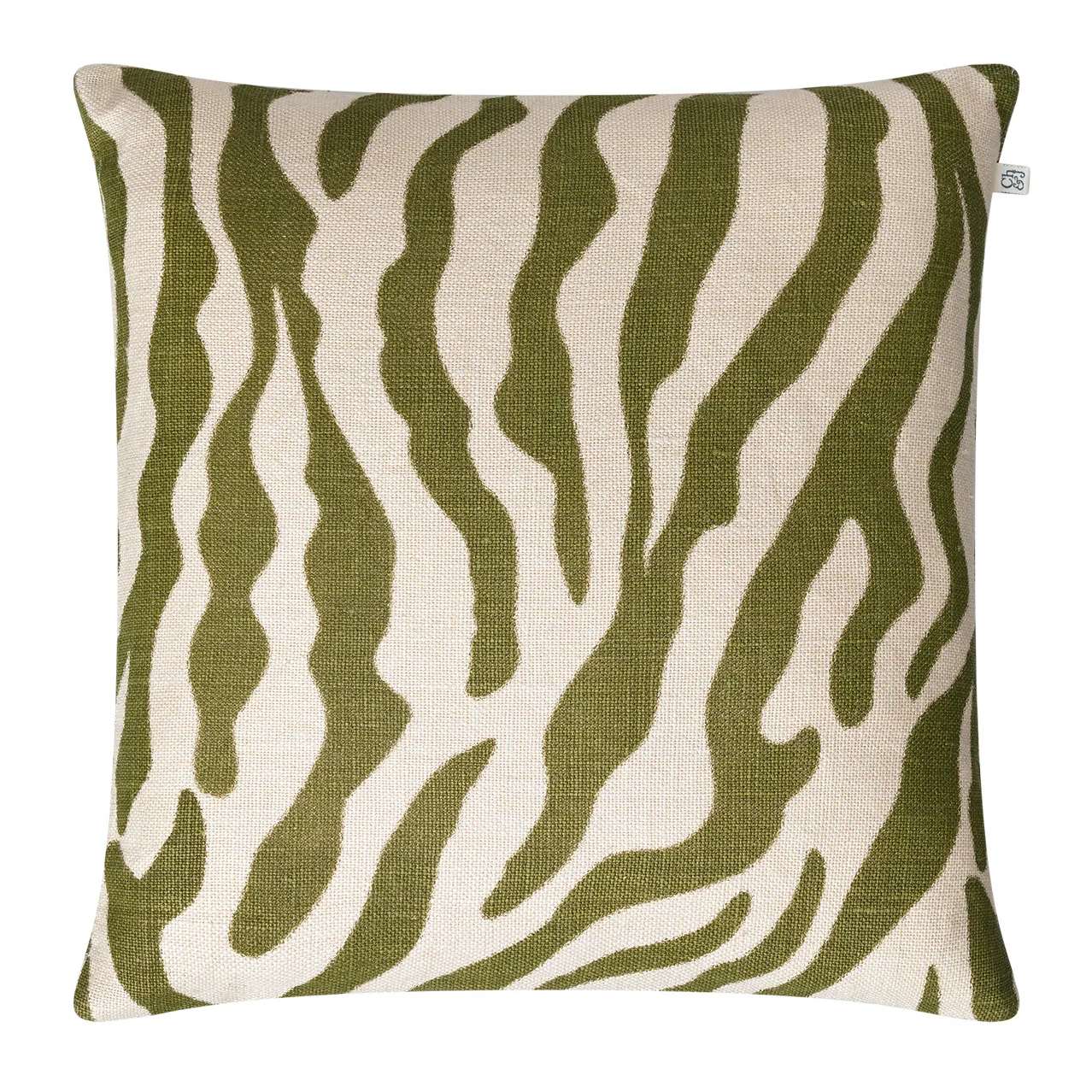 Chhatwal & Jonsson Housse de coussin Zèbre cm Cactus green