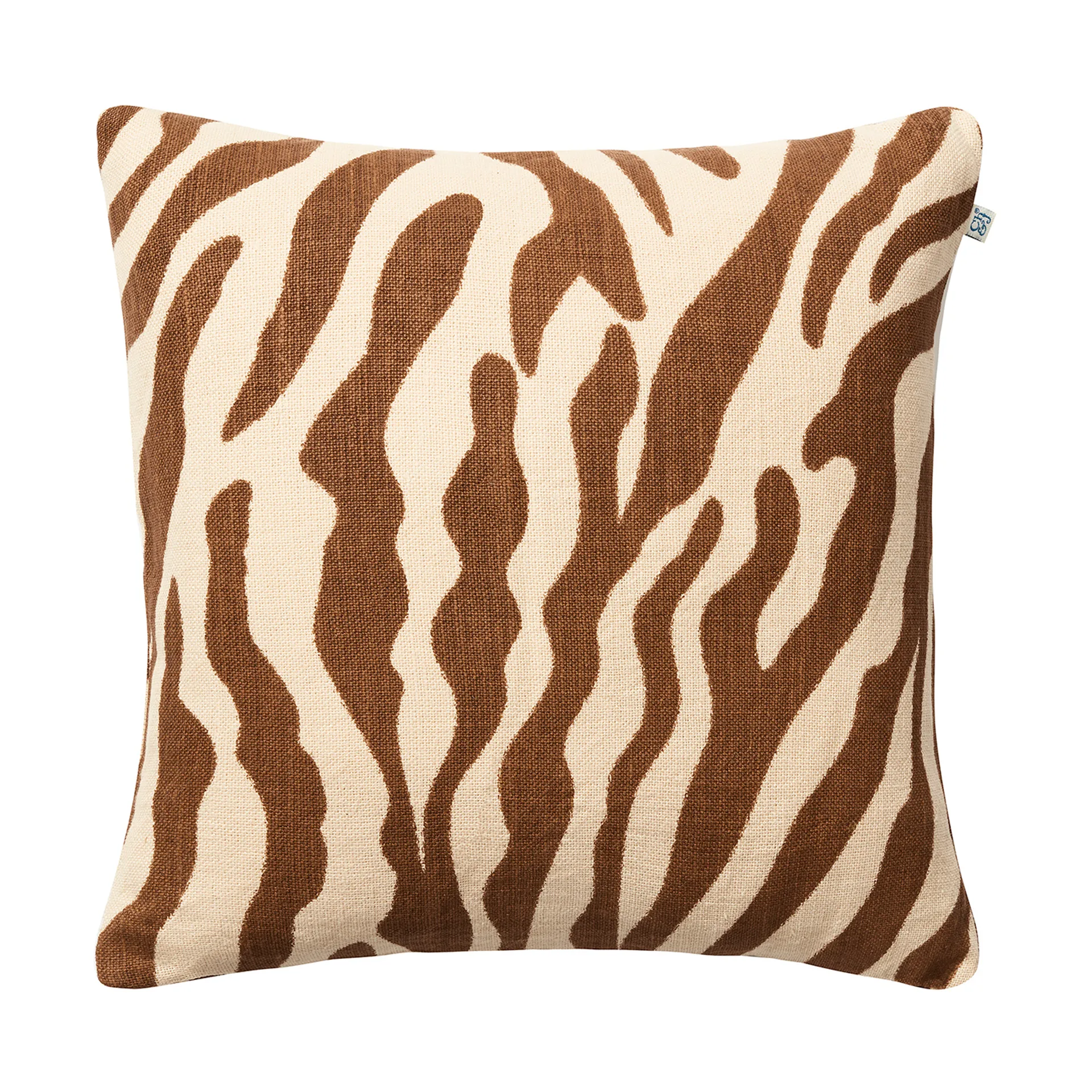 Chhatwal & Jonsson Housse de coussin Zèbre cm Taupe