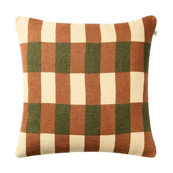 Marari kuddfodral, Apricot Orange-Cactus Green, 50x50 cm