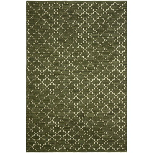 New Geometric matta 234x323 cm, Green melange-off