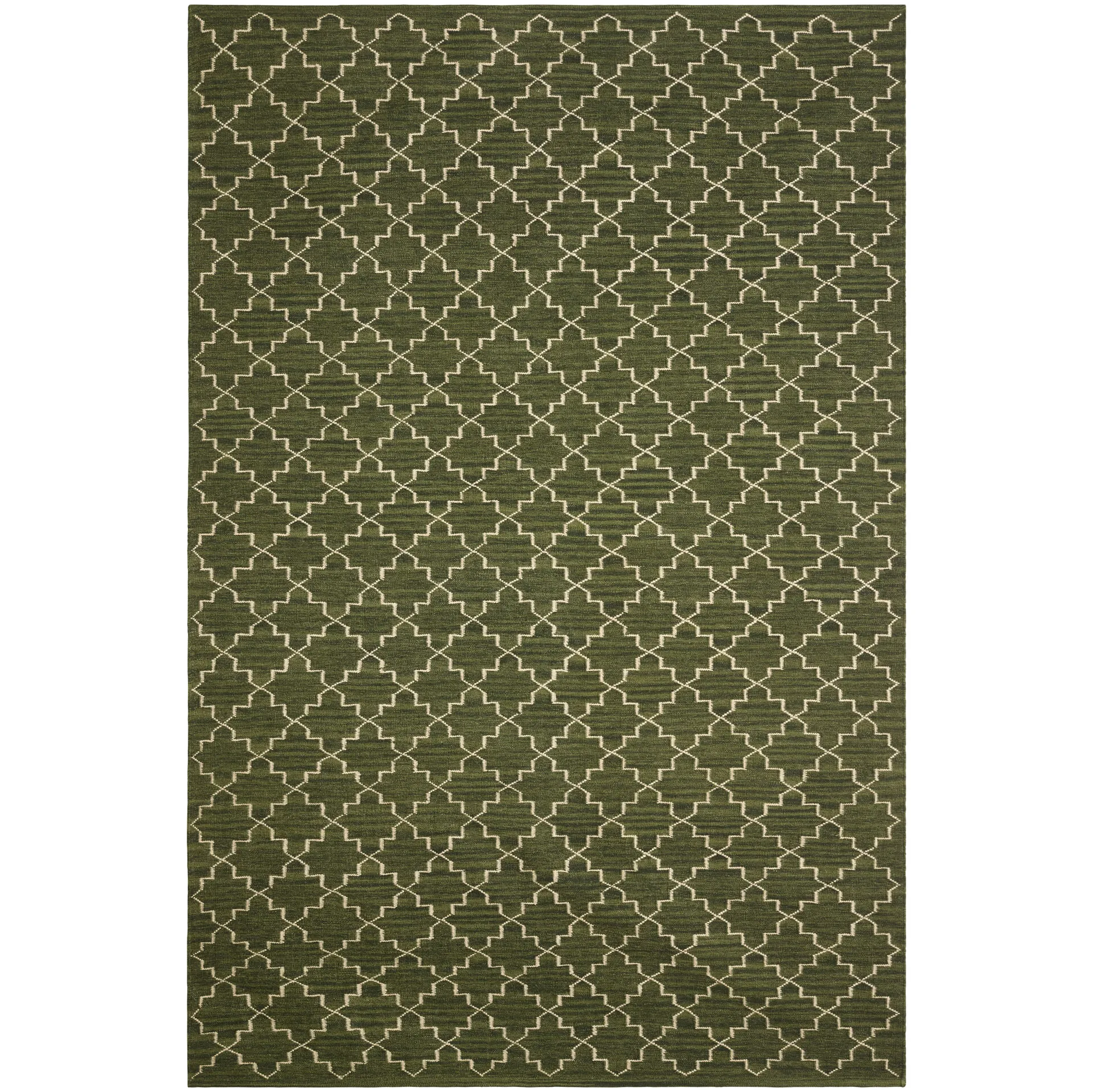 Chhatwal & Jonsson New Geometric tæppe 234x323 cm Green melange-off white