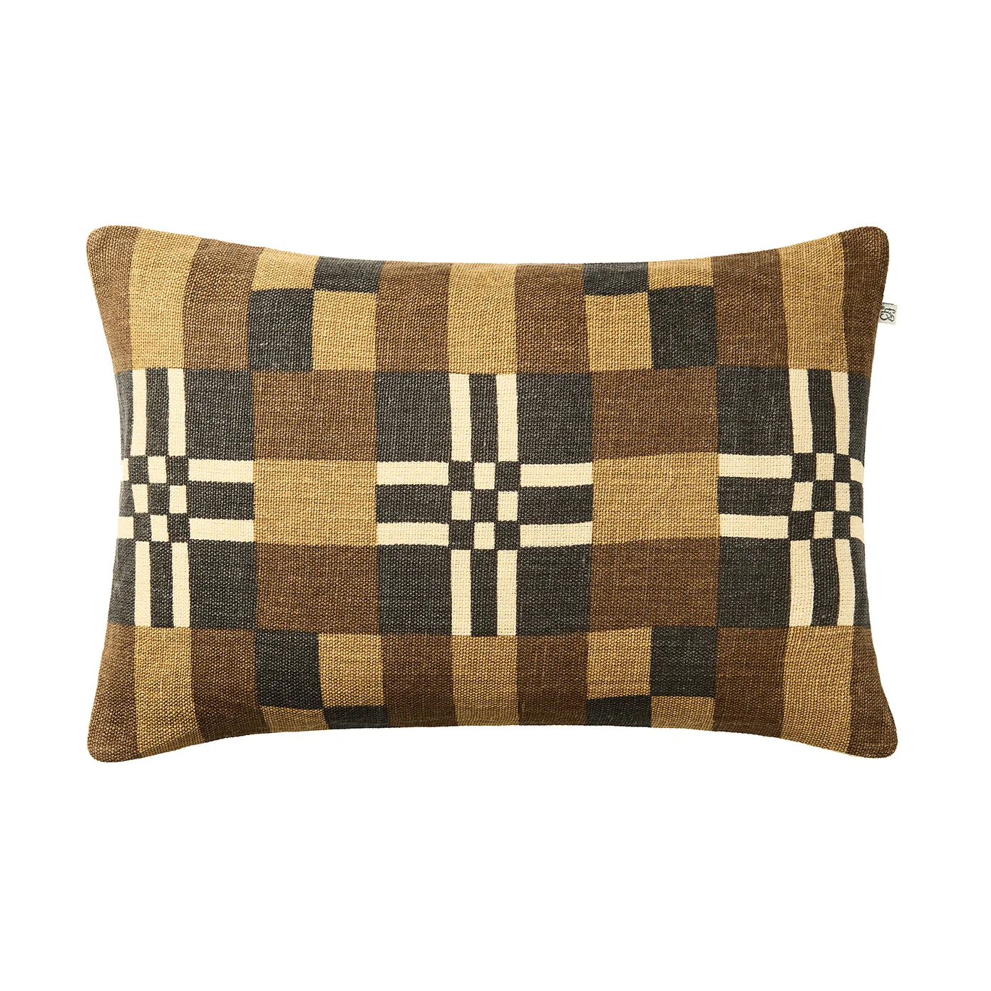 Chhatwal & Jonsson Ravi pudebetræk Taupe-Khaki-Dark Brown, 40x60 cm