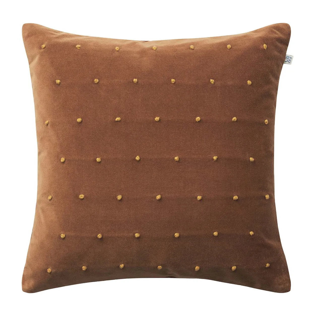 Roma Kissenbezug 50 x 50 cm, Cognac-Masala Yellow