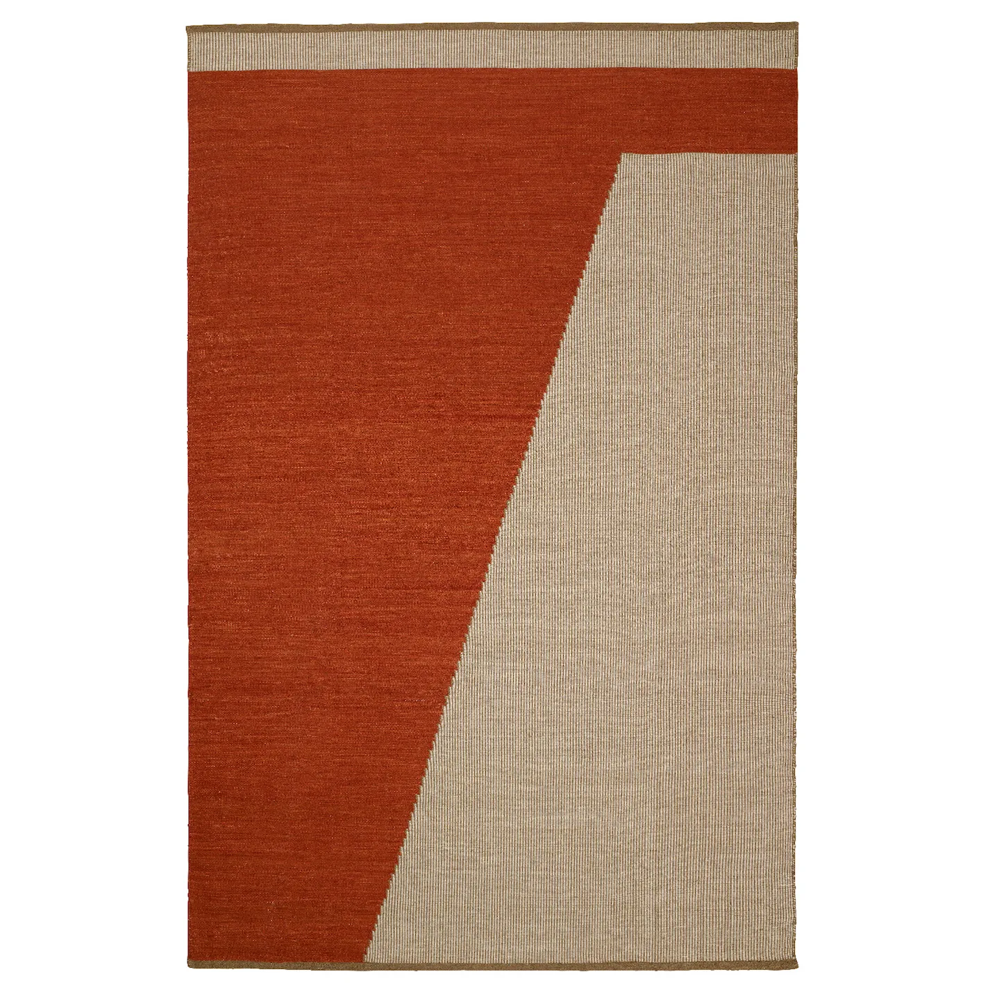 Chhatwal & Jonsson Tapis en laine Una cm Rust-beige-Blanc cassé
