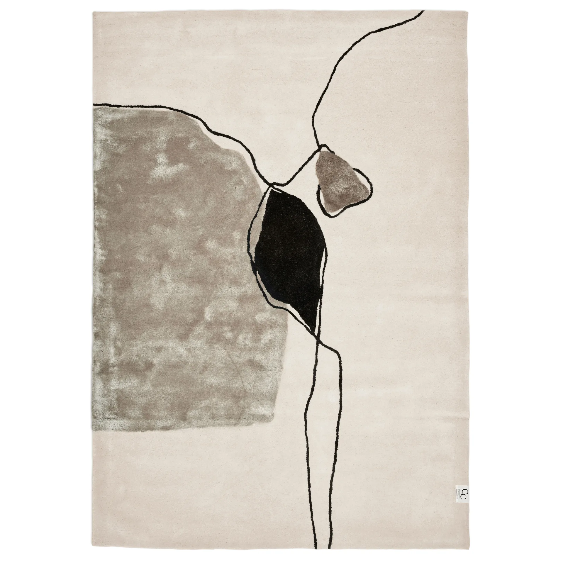 Classic Collection Abstract tæppe 200x300 cm Ivory