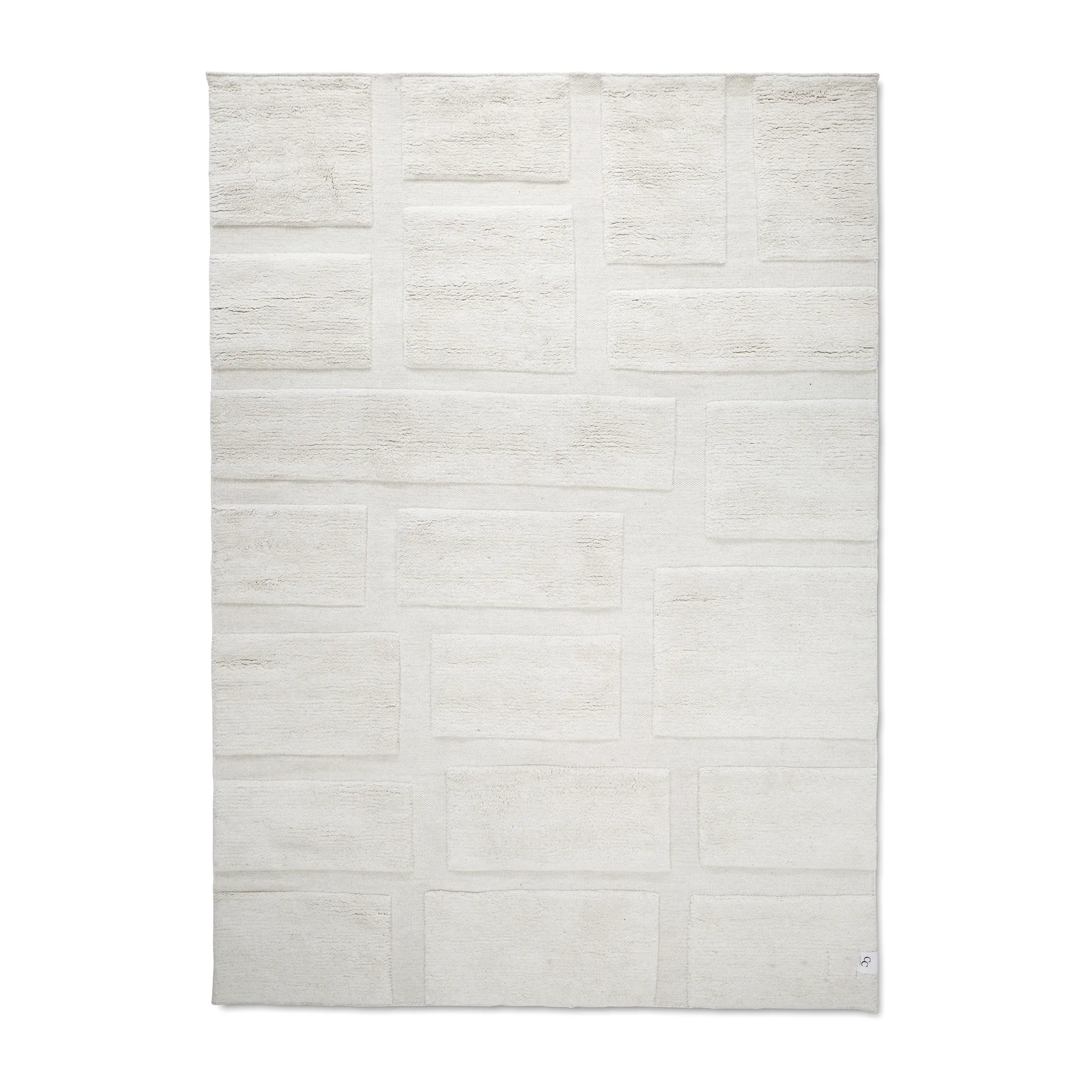 Classic Collection Bricks uldtæppe 250x350 cm Ivory