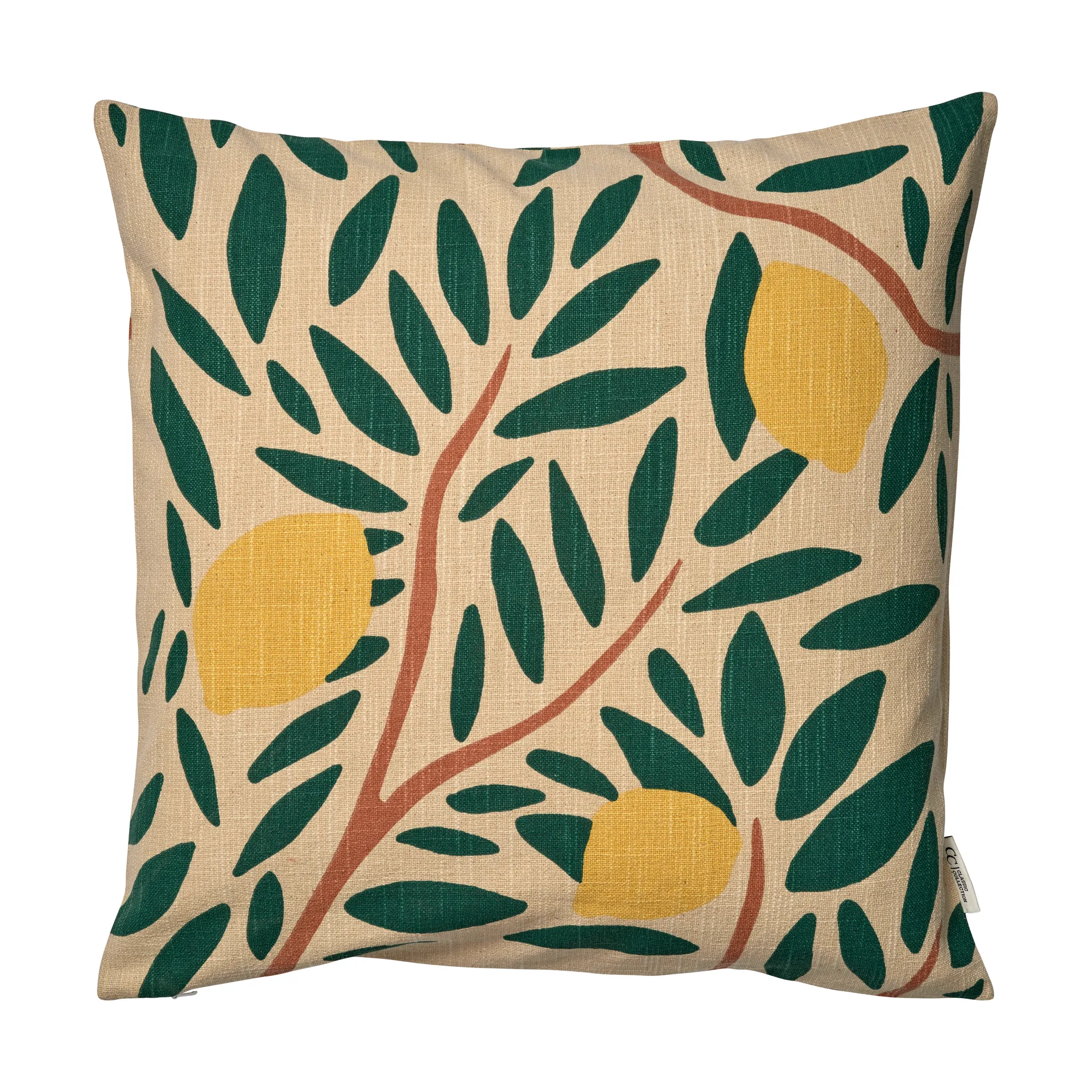 Classic Collection Housse de coussin Sunny Citrus cm Vert foncé