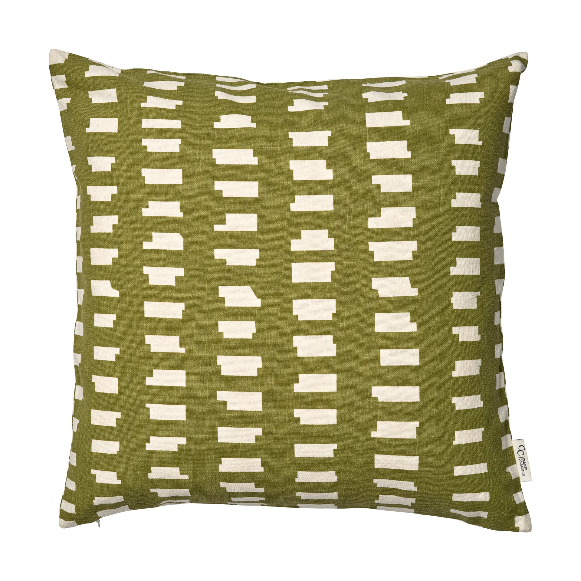 Classic Collection Ikat Block pudebetræk 50x50 cm Grøn