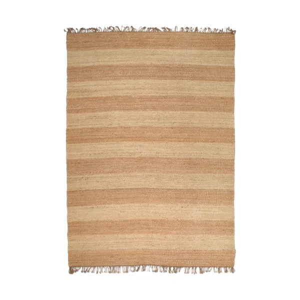 Jute Stripes matta, Natural jute, 170x230 cm