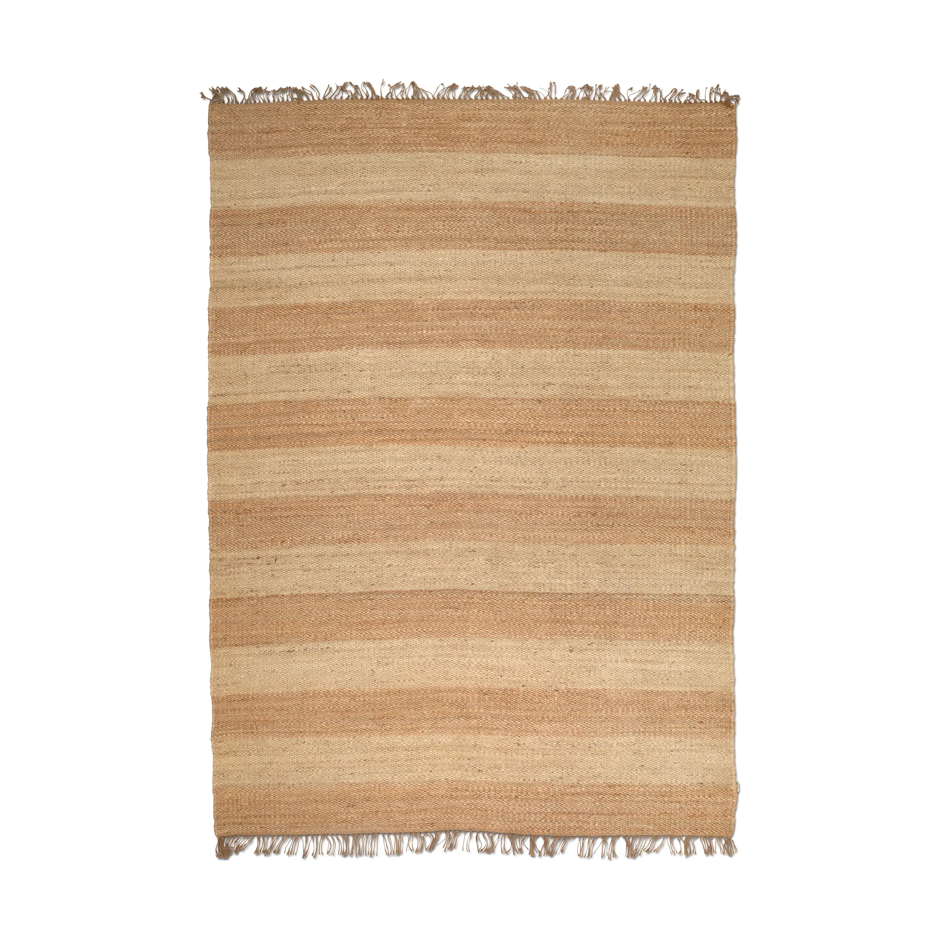 Classic Collection Jute Stripes tæppe Natural jute, 170x230 cm