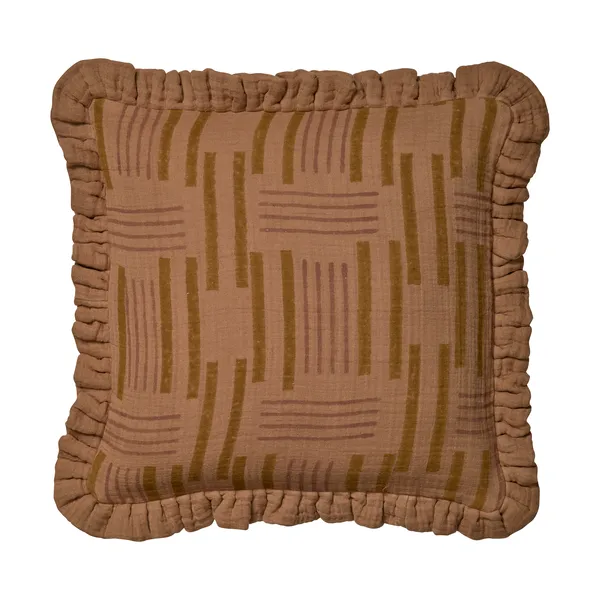 Lines kuddfodral 50x50 cm, Amber