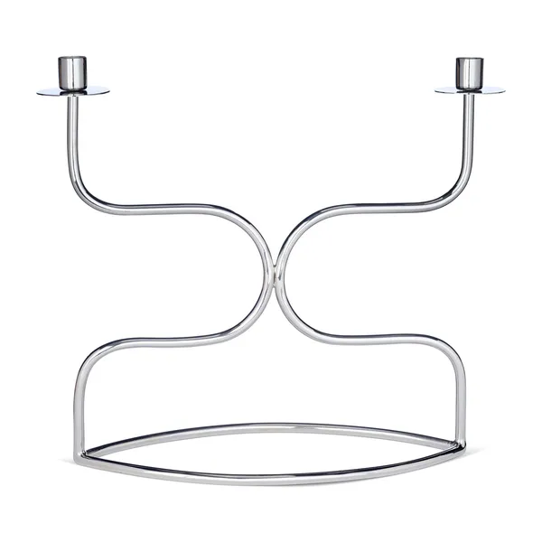 Ljusstake candelabra duett, Förnicklad mässing