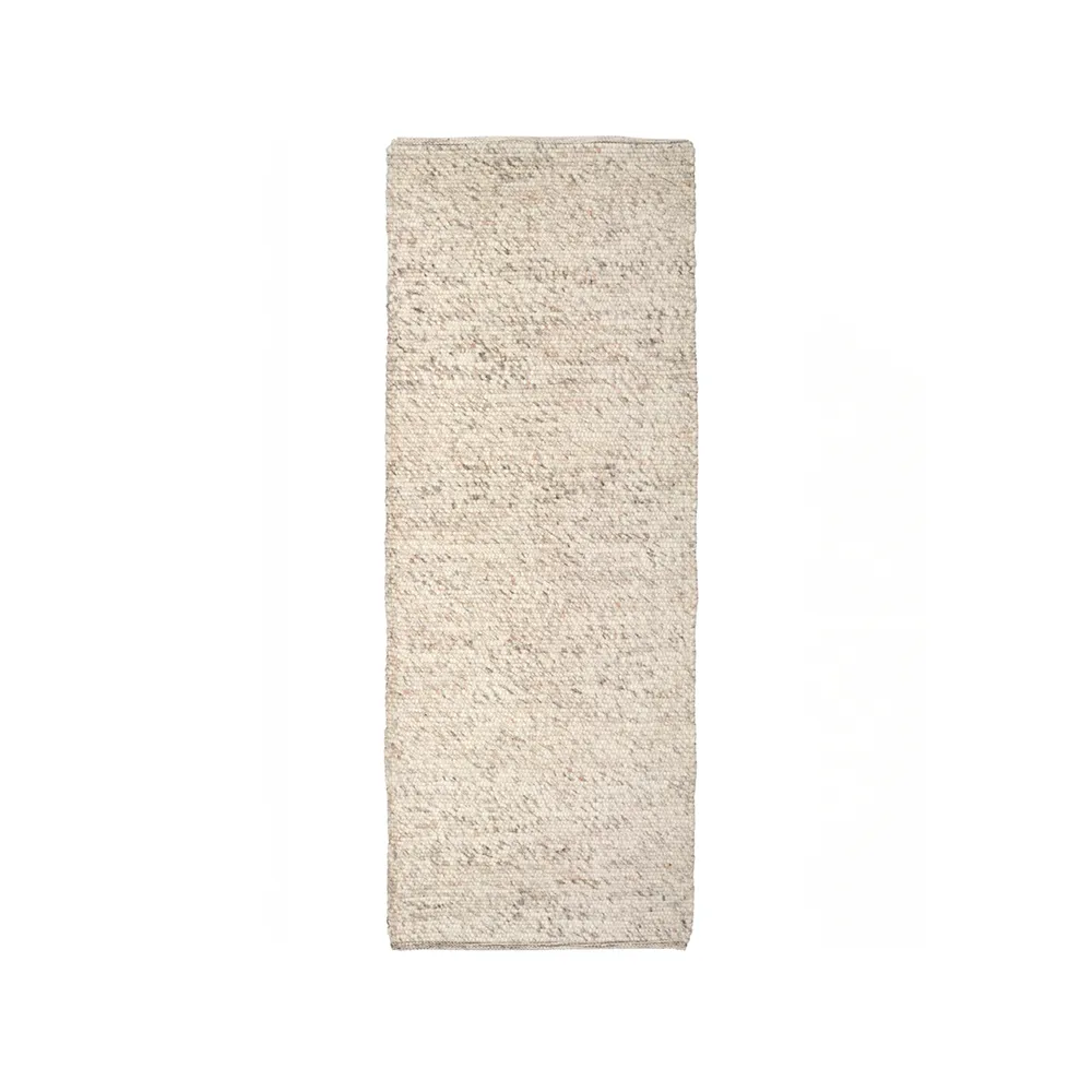 Classic Collection Merino løber Naturbeige, 80x150 cm