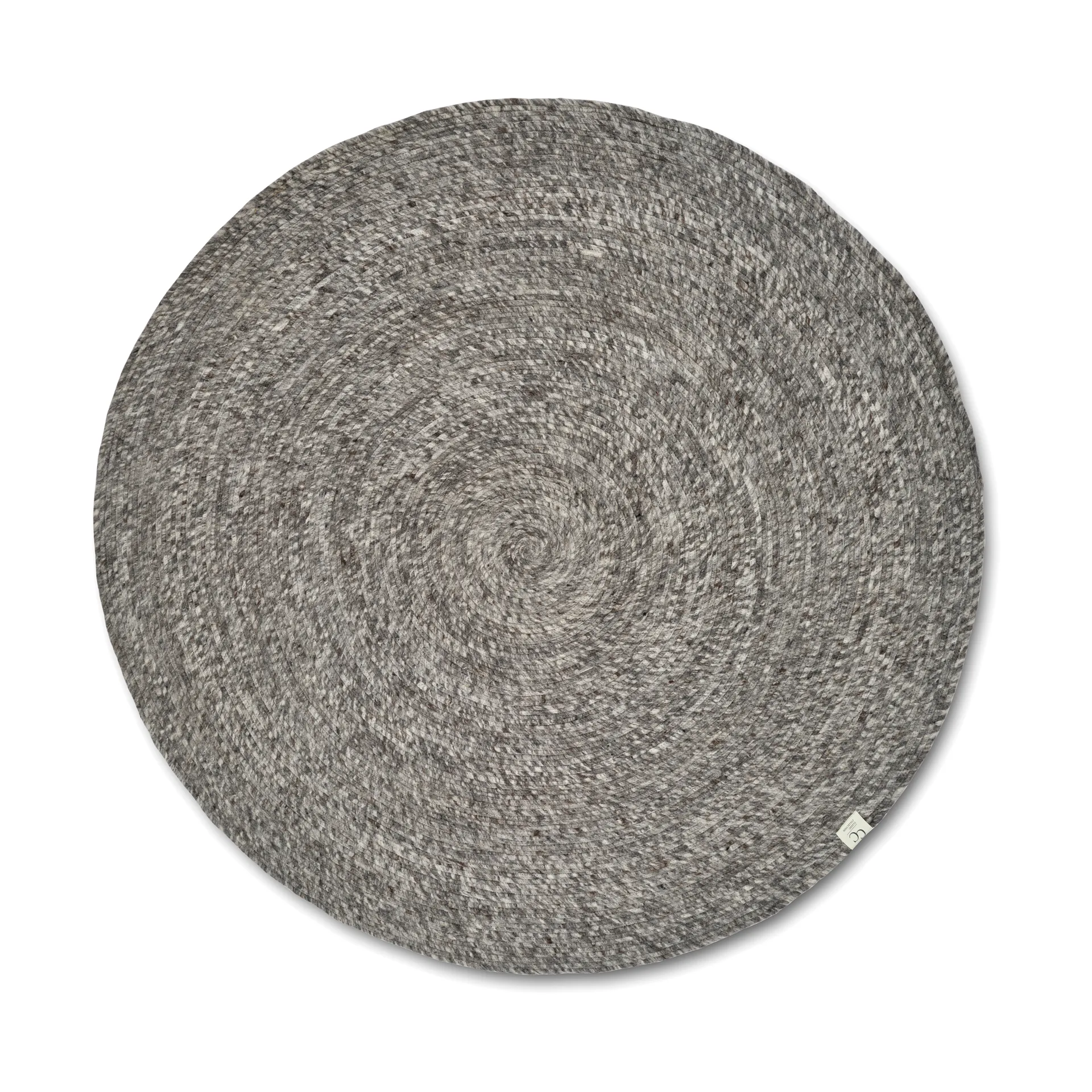 Classic Collection Merino uldtæppe rund Ø240 cm Grey