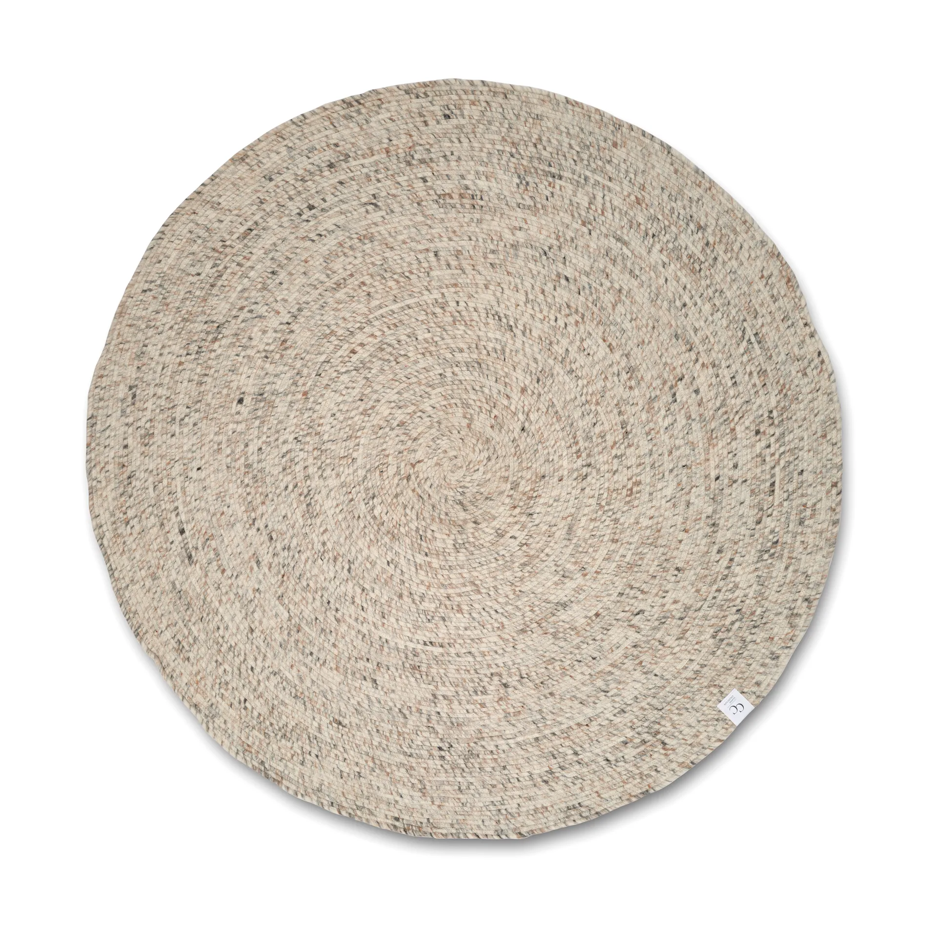 Classic Collection Merino uldtæppe rund Ø240 cm Natural beige