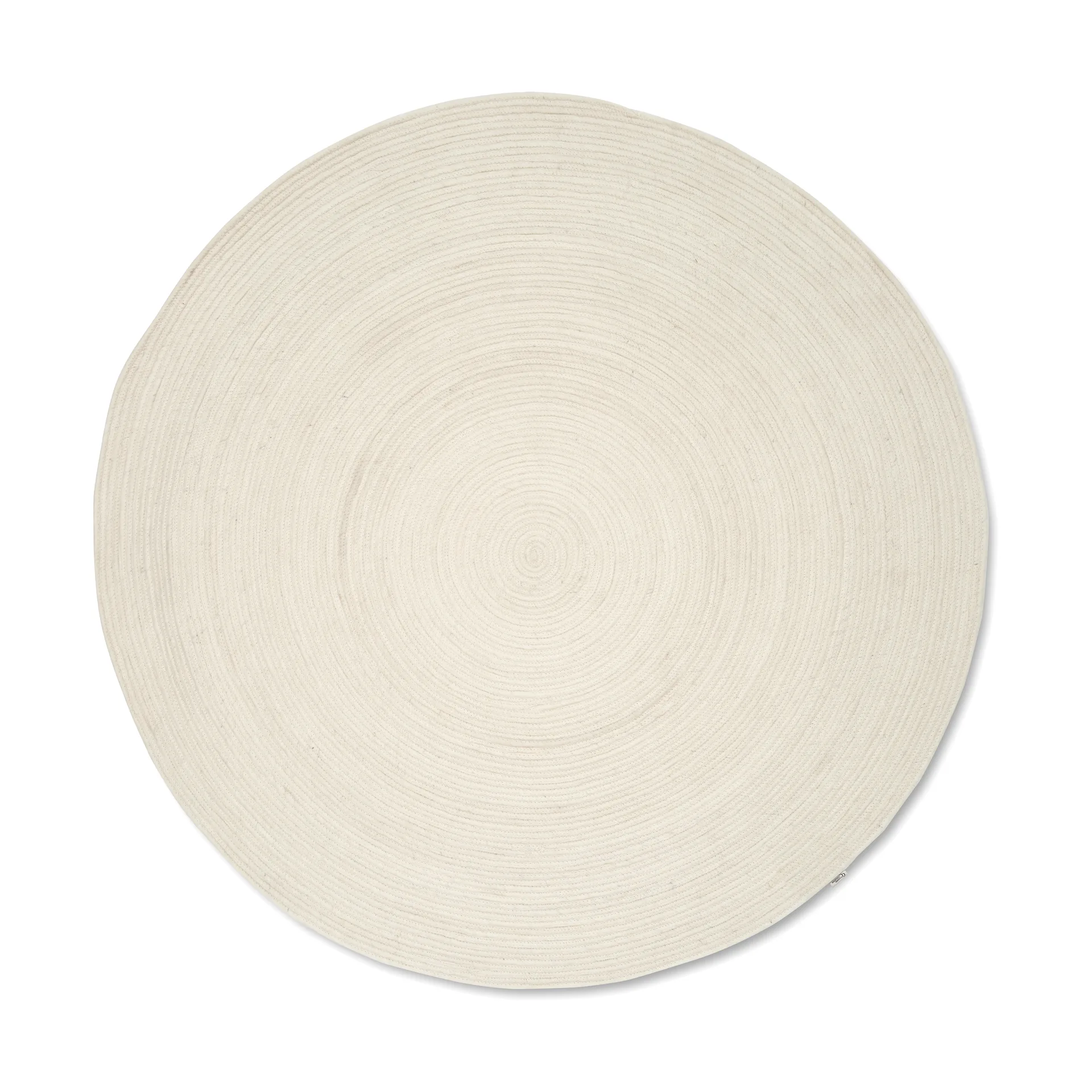 Classic Collection Merino uldtæppe rund Ø240 cm White