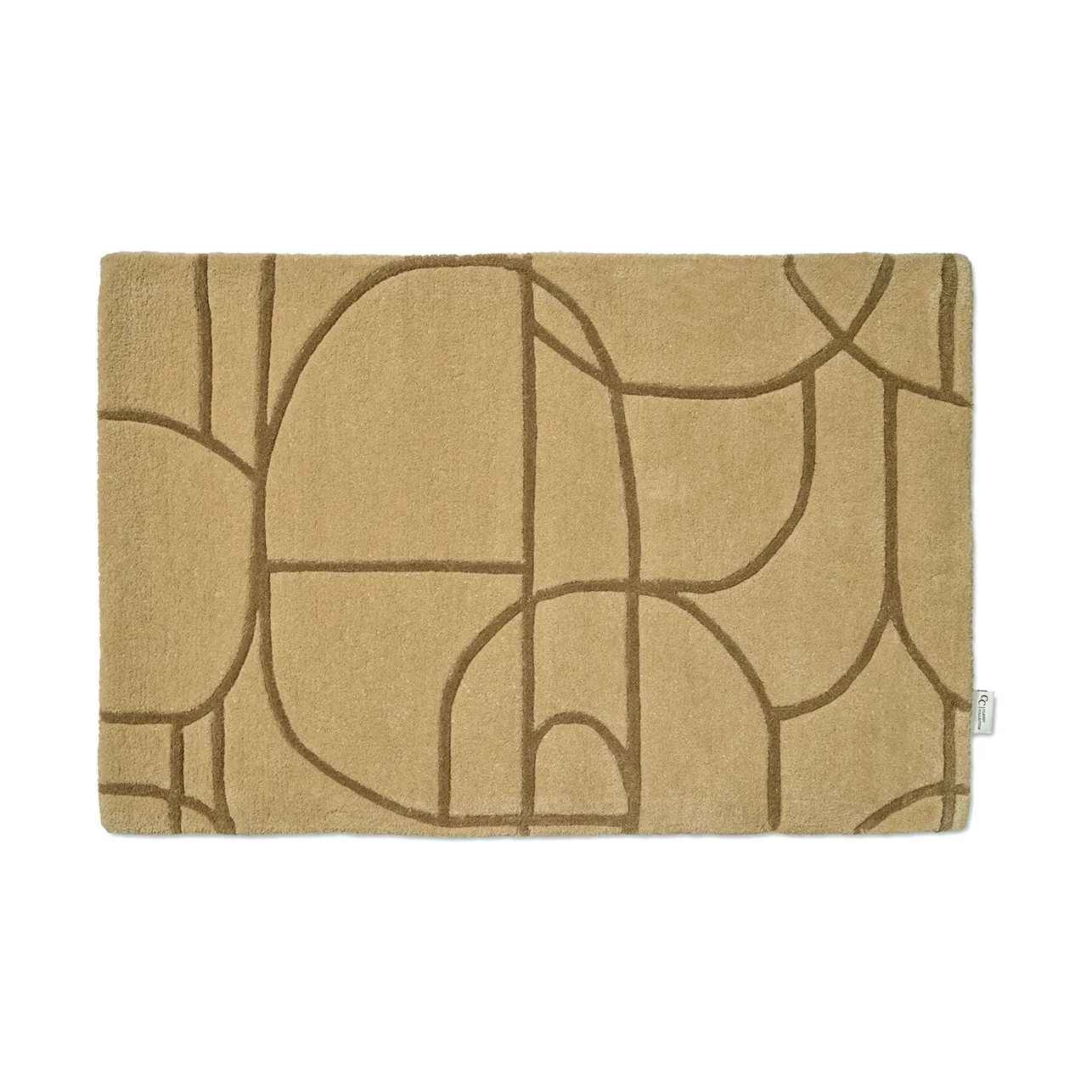 Classic Collection Paillasson Modern Abstract cm Moutarde