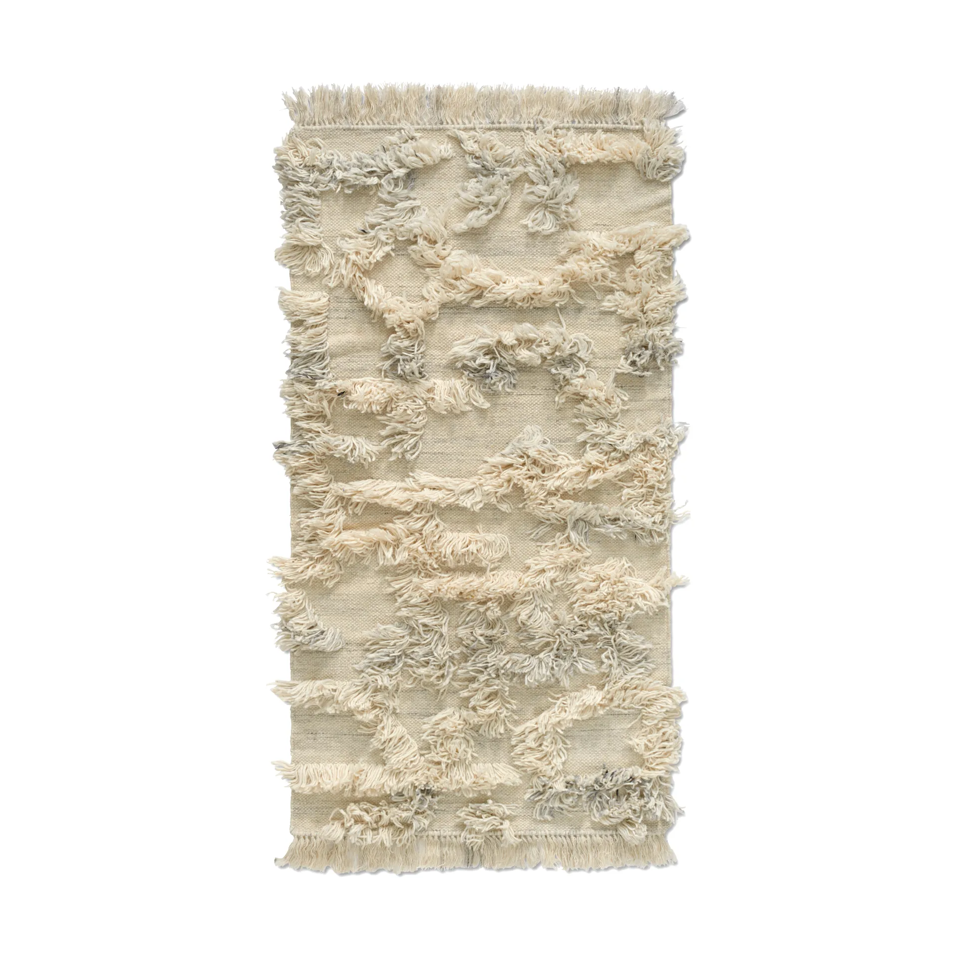 Classic Collection Rio uldtæppe 80x150 cm Ivory-melange