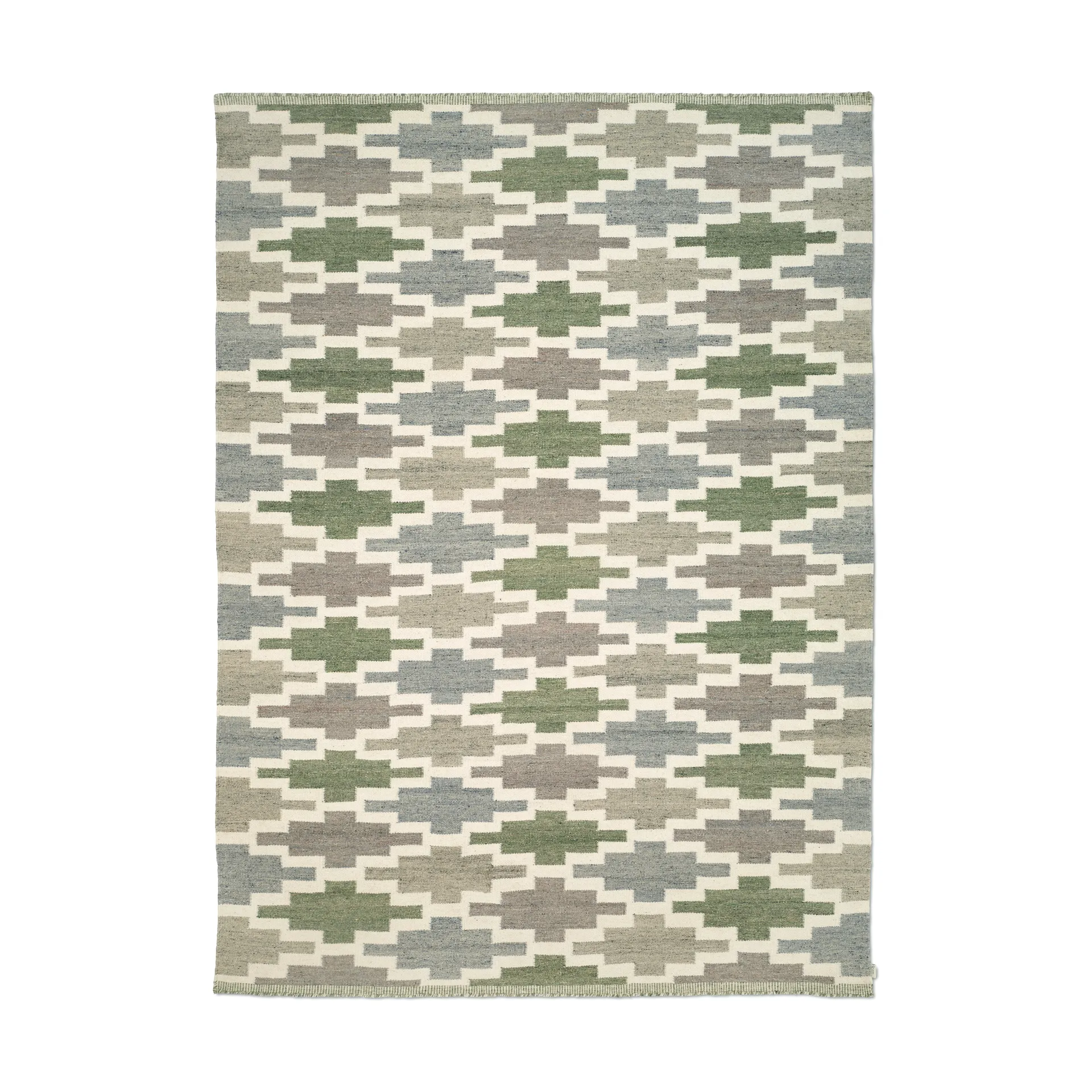 Classic Collection Röllakan Korsnäs tæppe Blågrøn, 250x350 cm