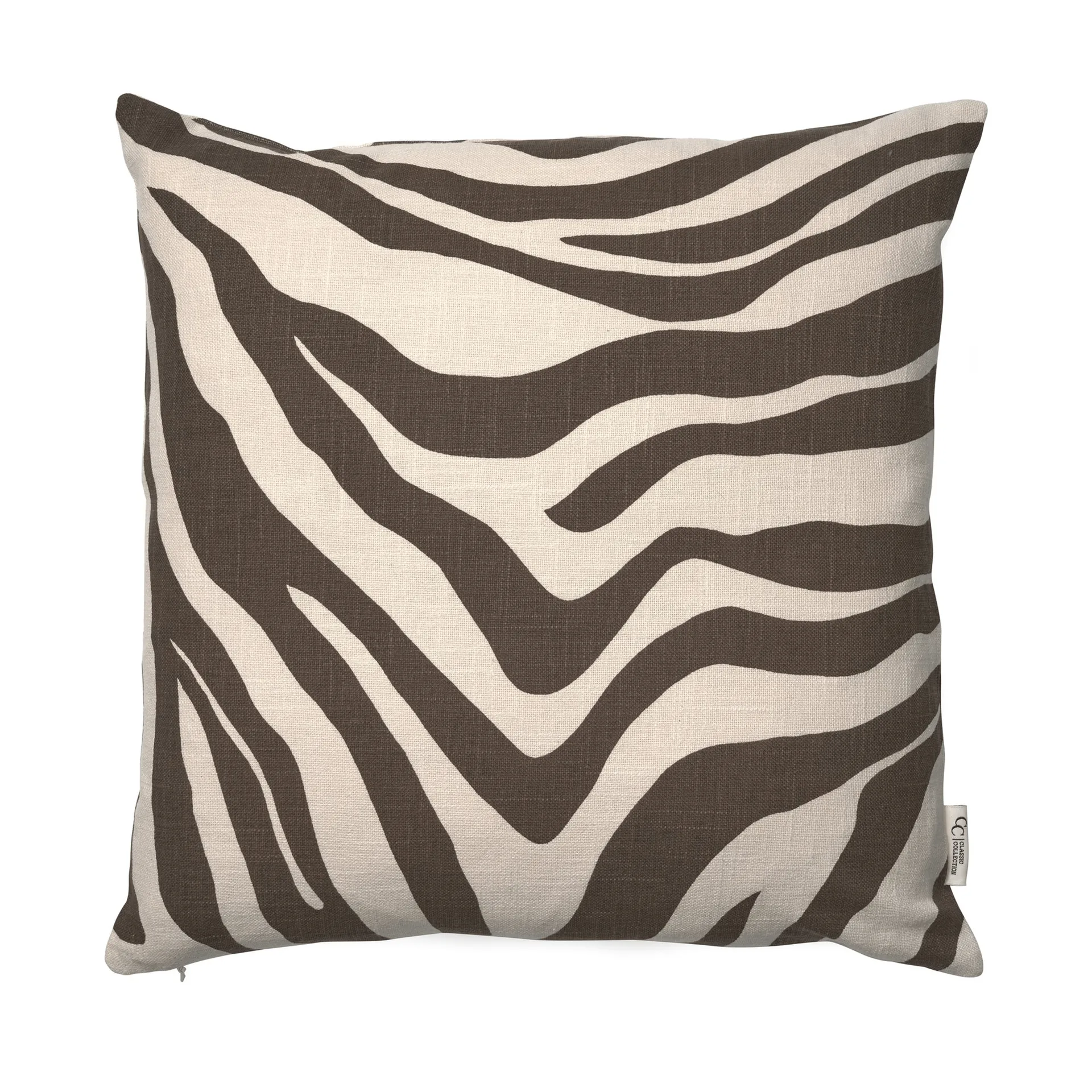 Classic Collection Savannah housse de coussin marron-off white, cm