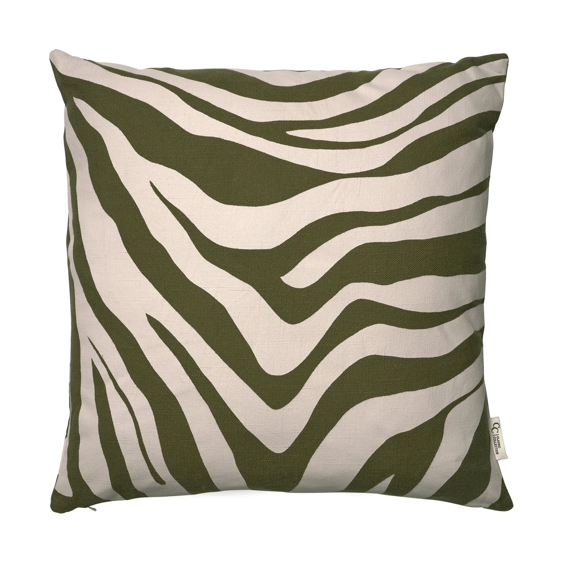Classic Collection Savannah housse de coussin Vert-off white, cm