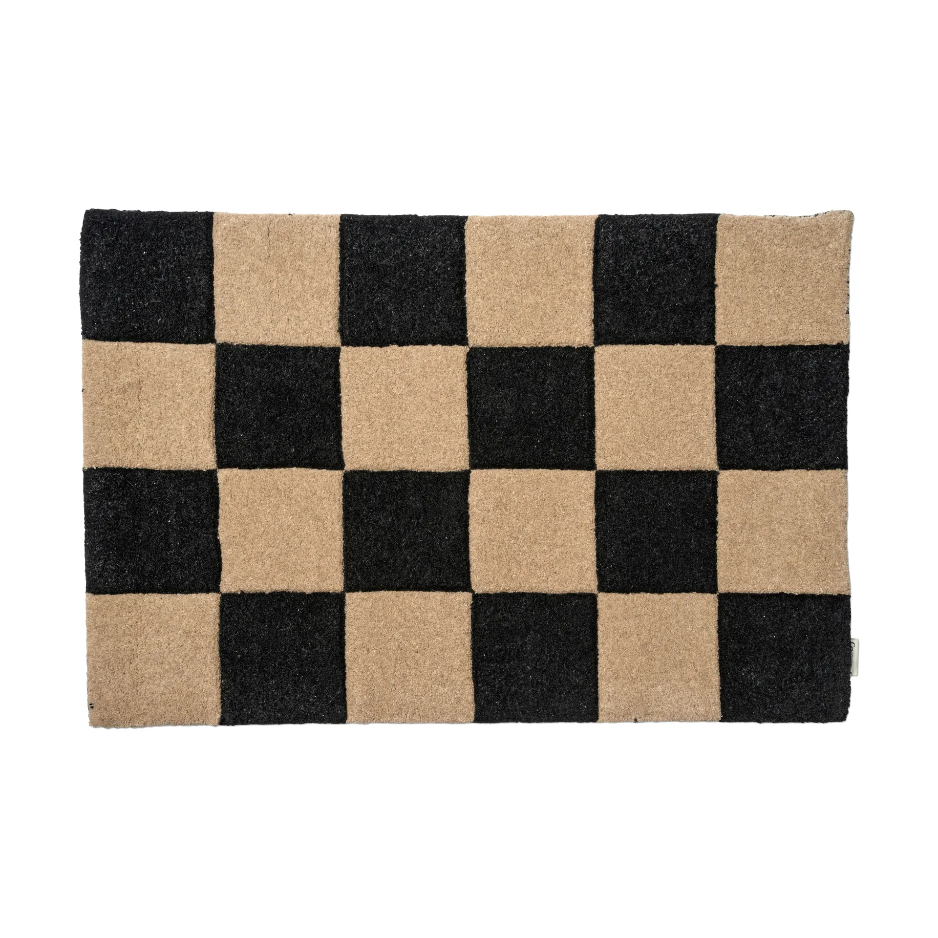 Classic Collection Square dørmåtte Sort-natur, 60x90 cm