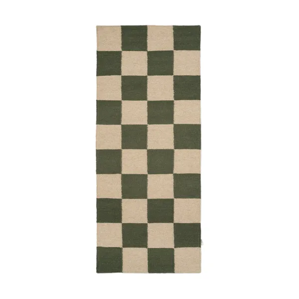 Square gångmatta, Green-natur, 80x200 cm