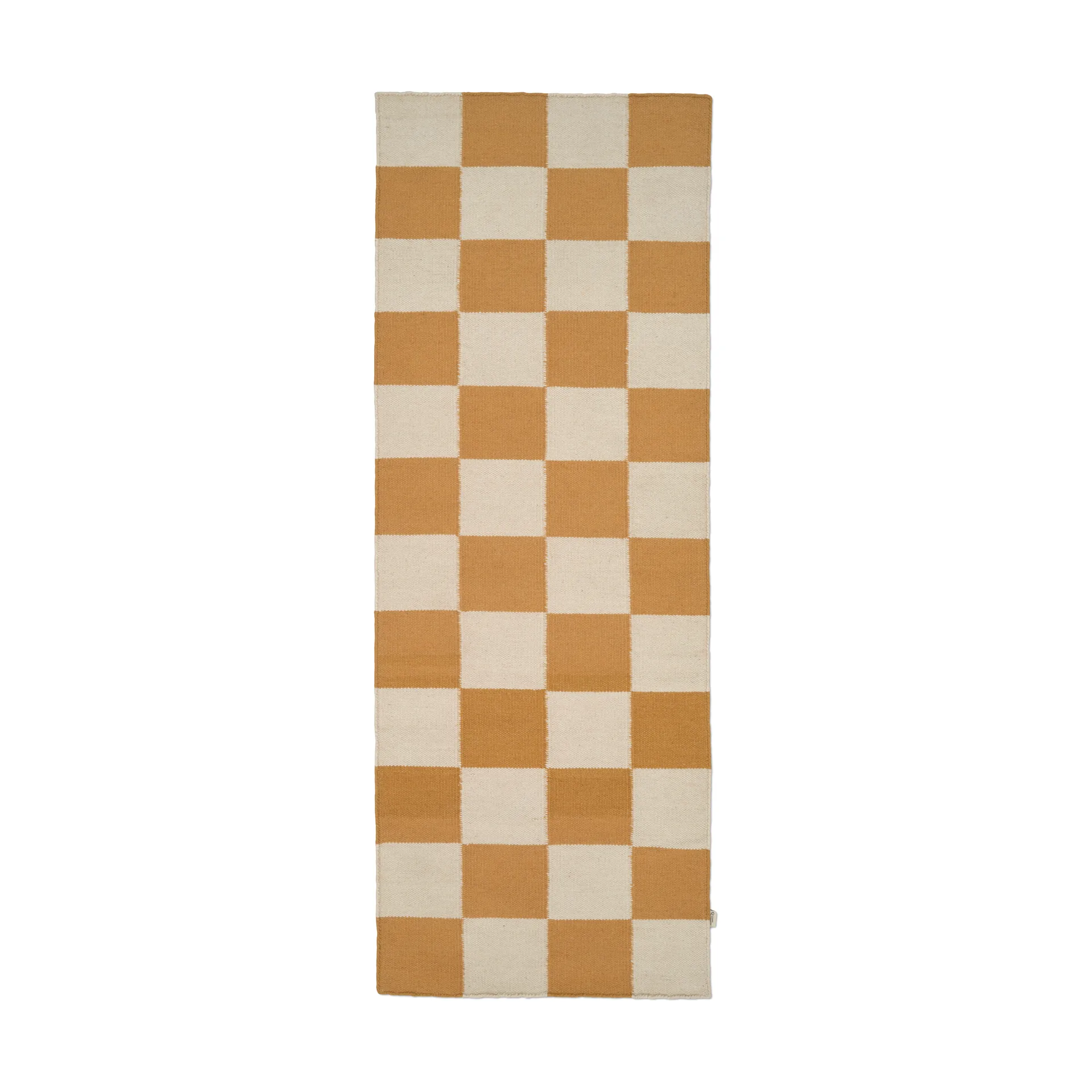 Classic Collection Square løber Hvid-gul, 80x240 cm