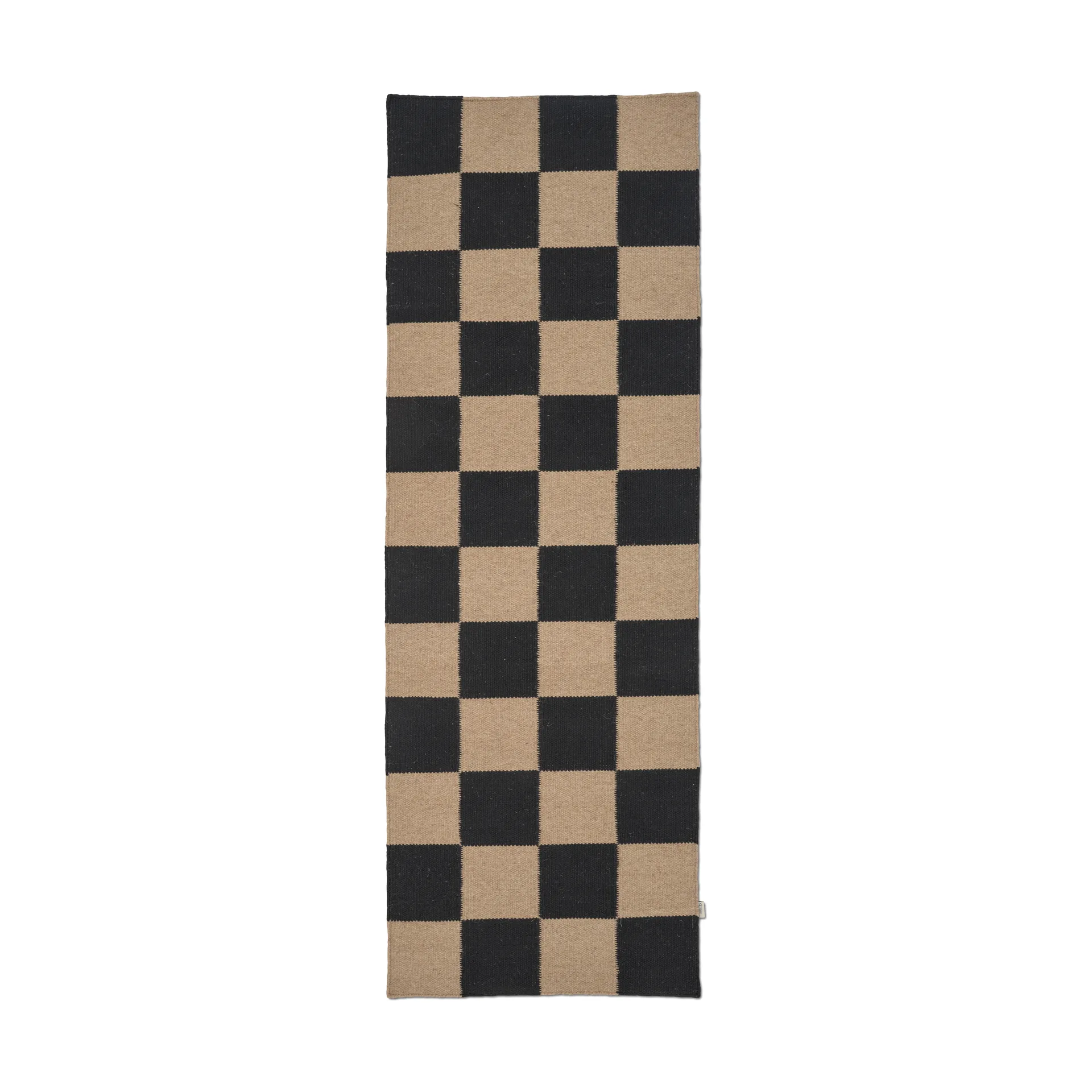 Classic Collection Square løber Sort-natur, 80x240 cm