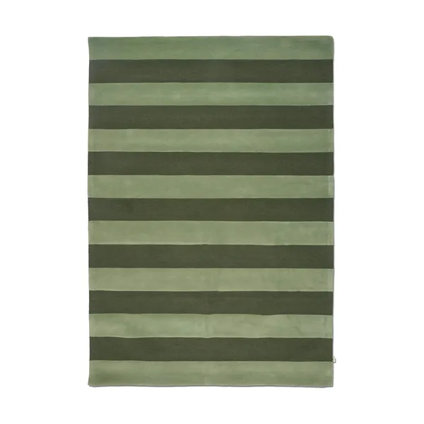 Stripe Boucle matta, Green, 170x230 cm