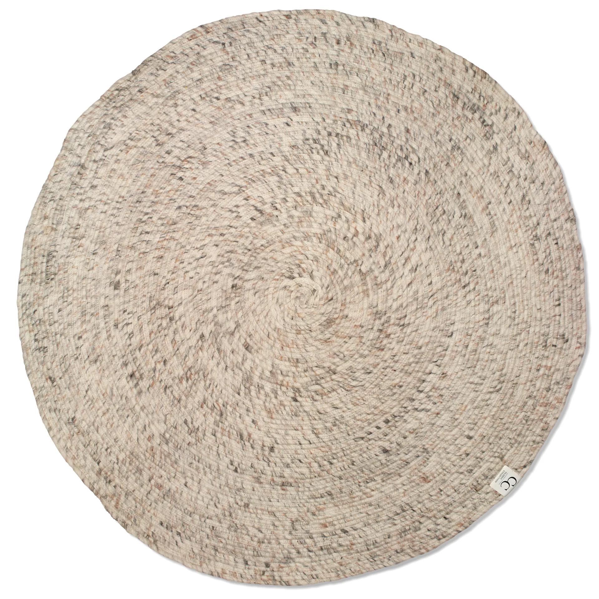 Classic Collection Tapis en laine rond Merino Ø Beige