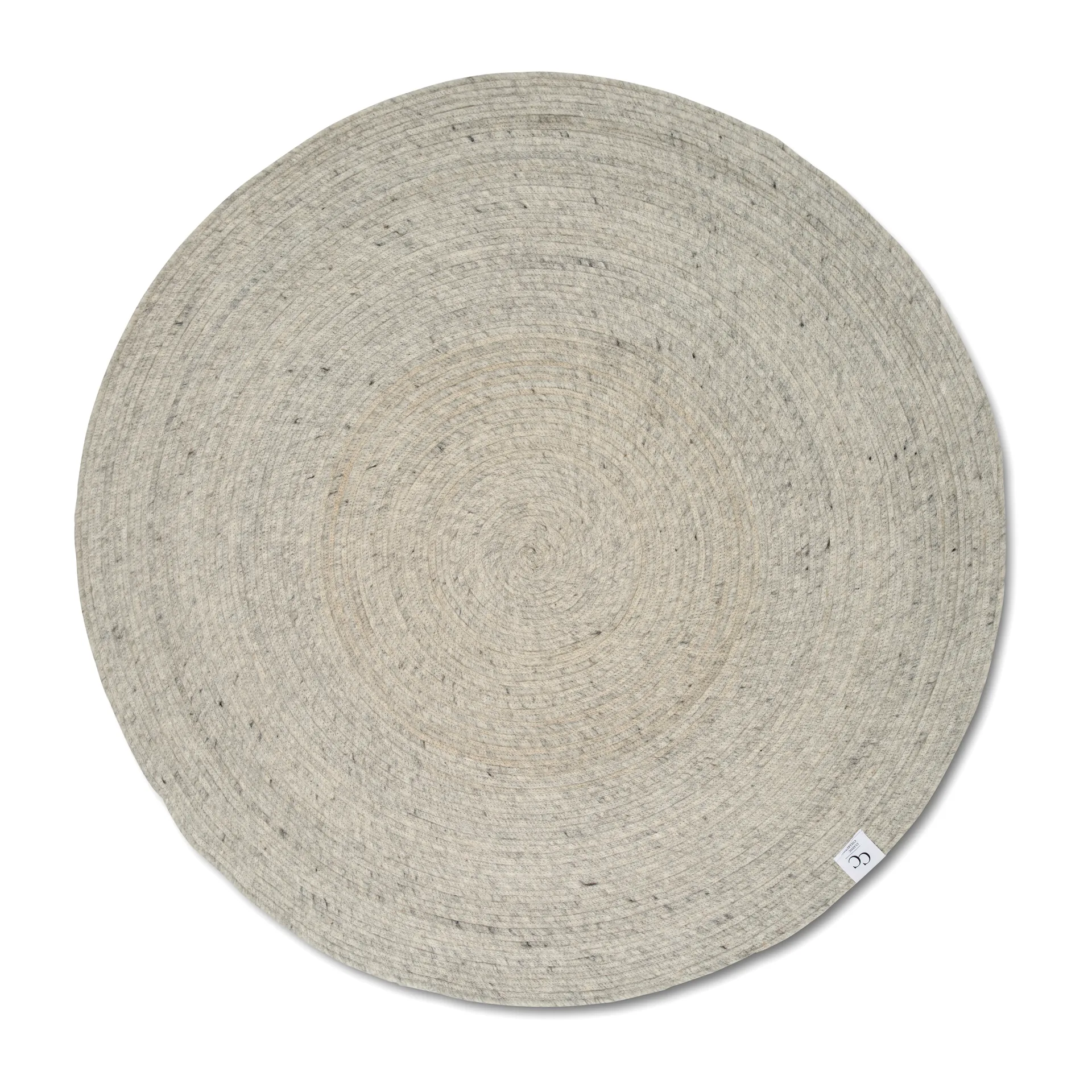 Classic Collection Tapis en laine rond Merino Ø Concrete