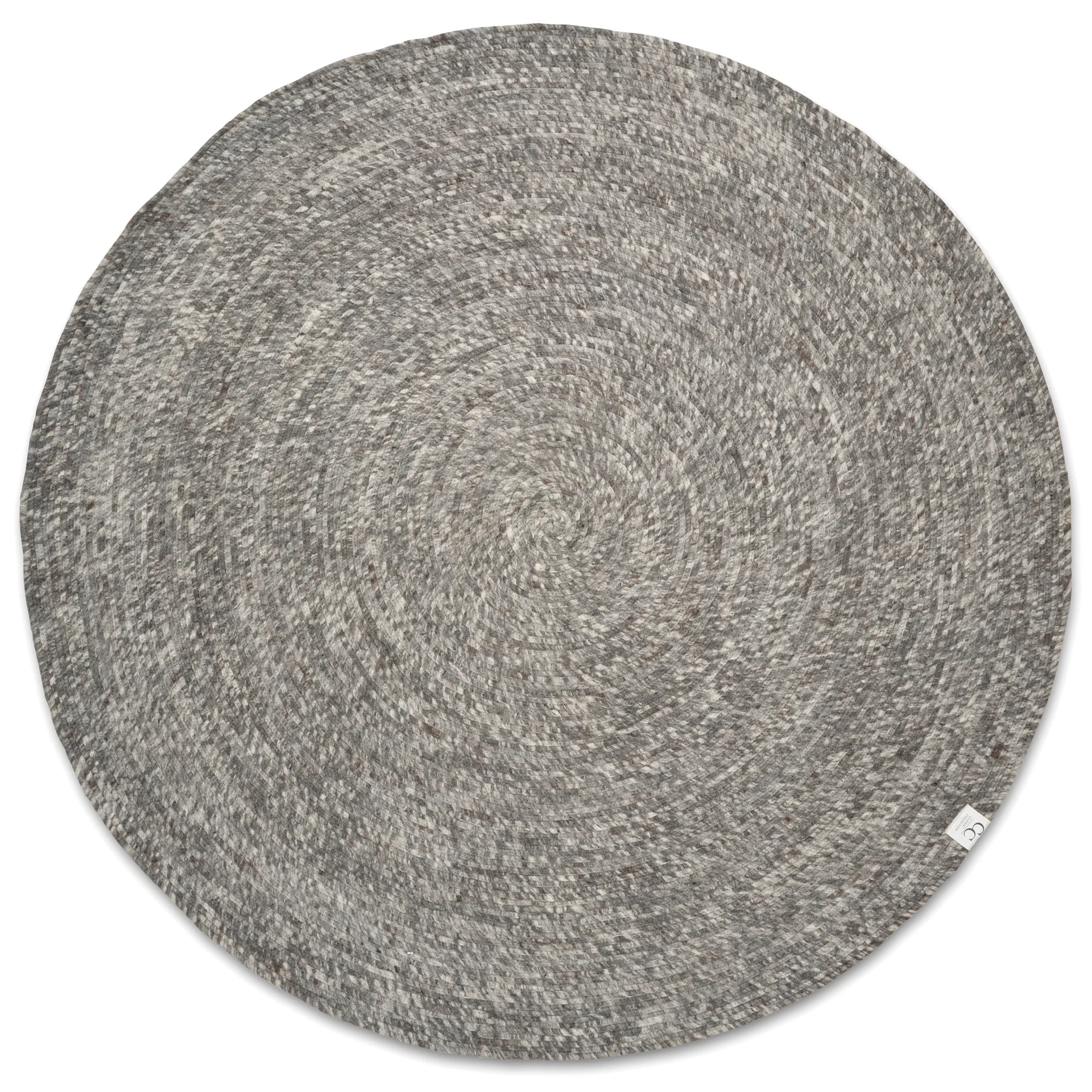 Classic Collection Tapis en laine rond Merino Ø Gris