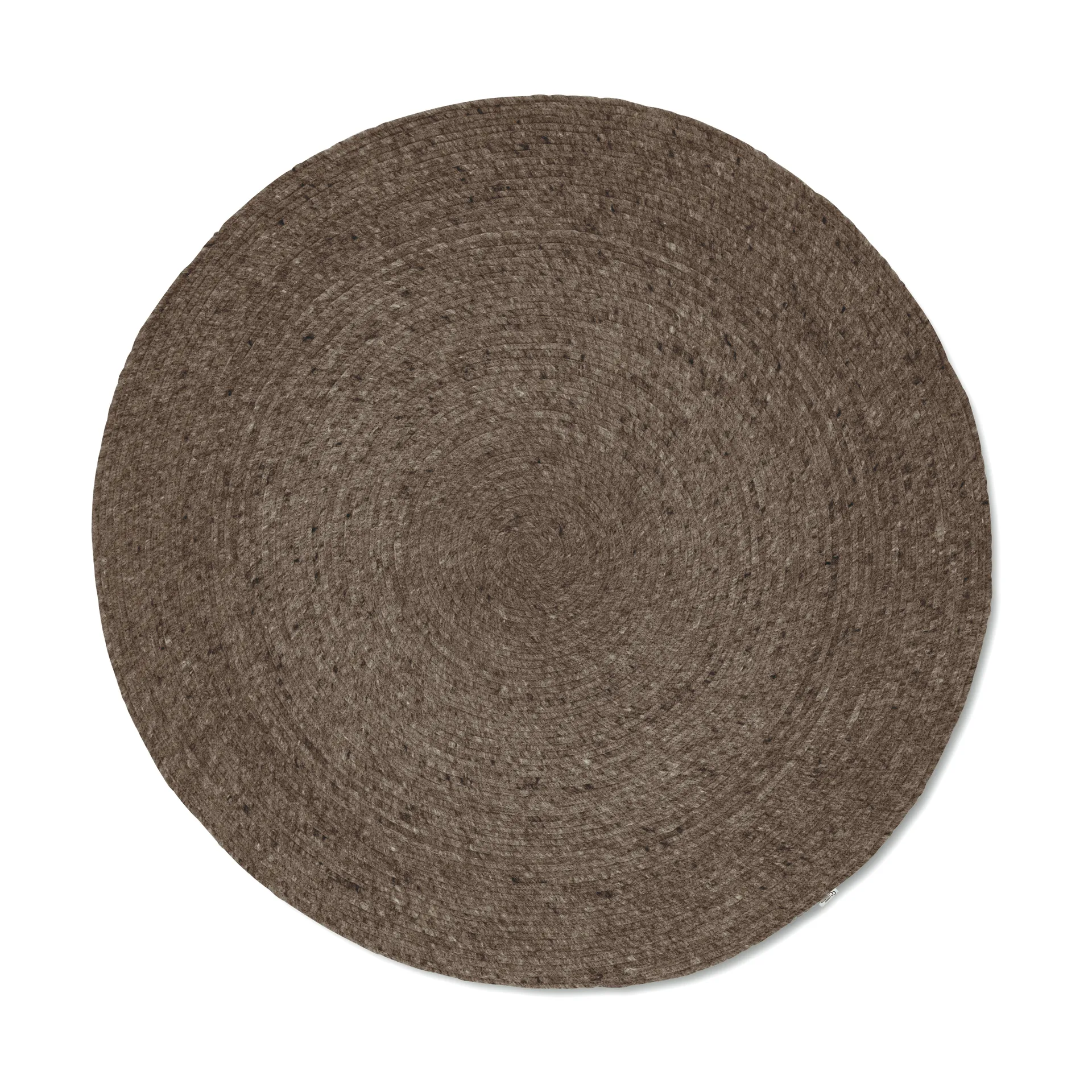 Classic Collection Tapis en laine rond Merino Ø Marron