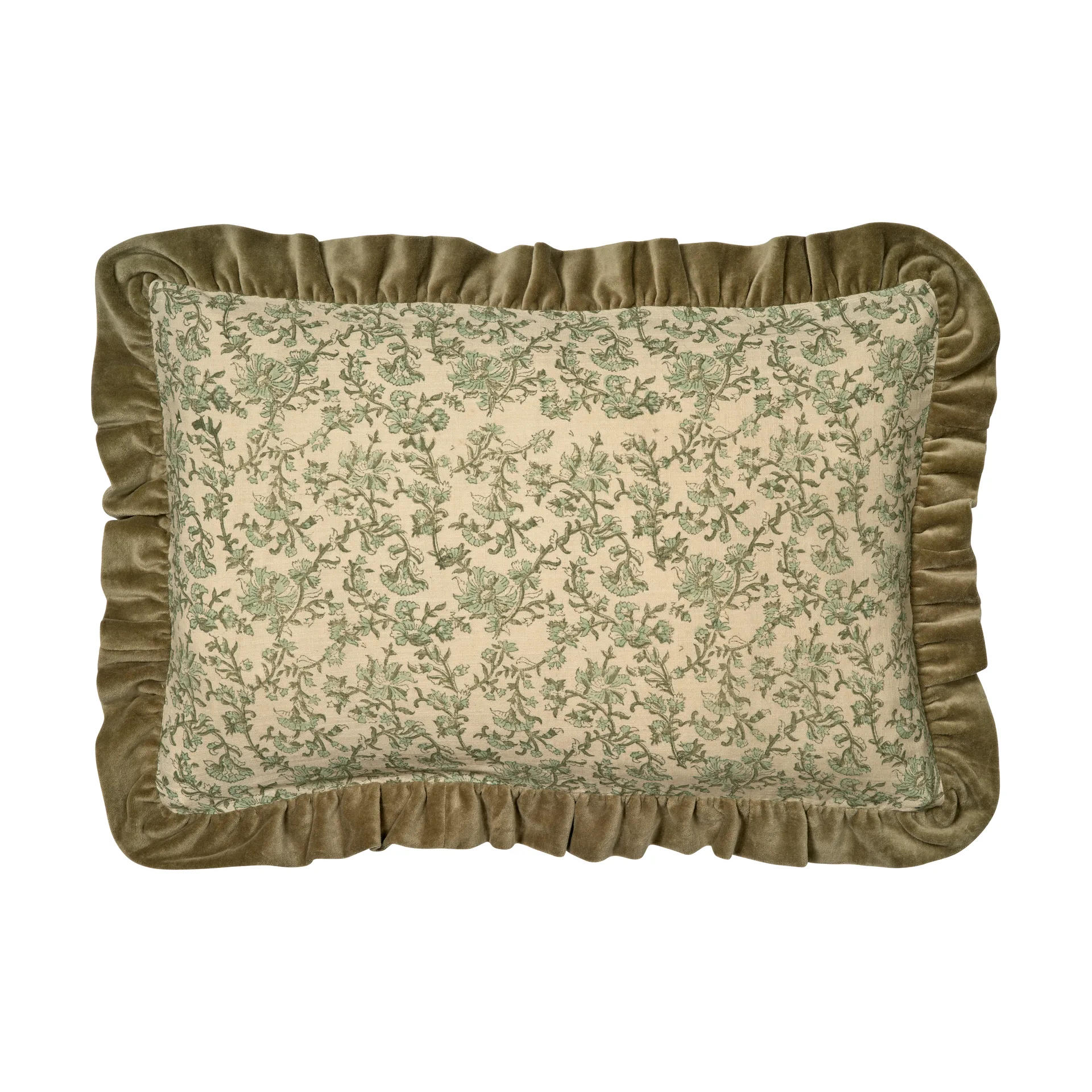Classic Collection Tendril pudebetræk 60x40 cm Grøn billede