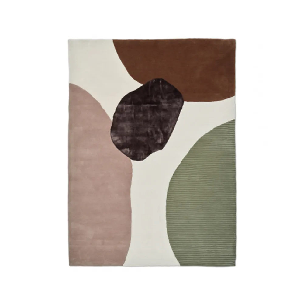 Classic Collection Topaz tæppe ivory/green, 250x350 cm