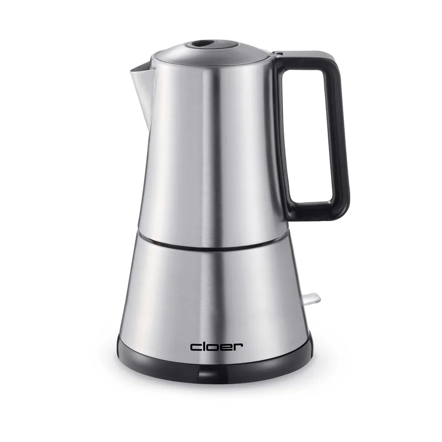 Cloer Cloer elektrisk espressobrygger Silver, 6 kopper