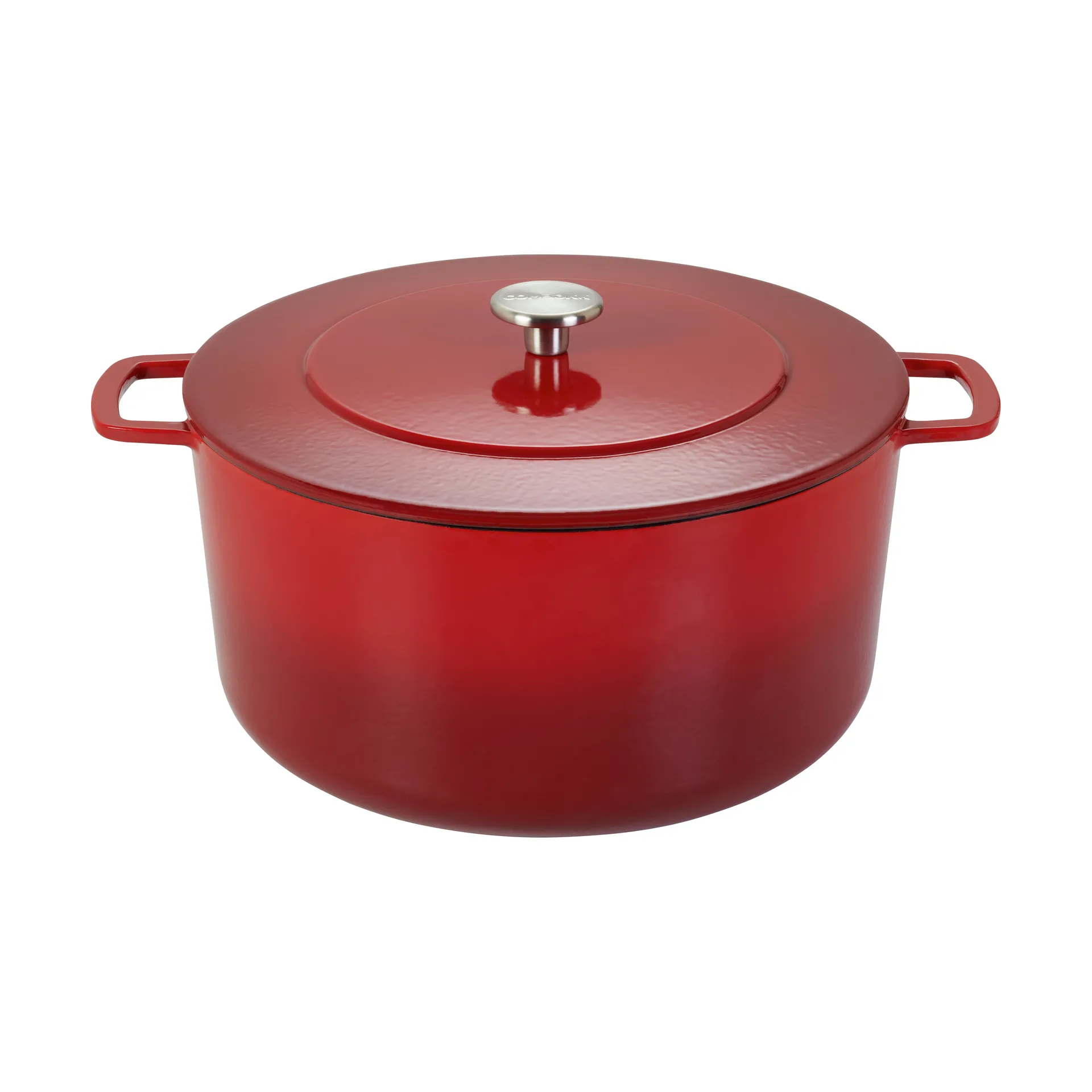 Combekk Combekk Enameled støbejernsgryde Ø32 cm Cherry-silver knob