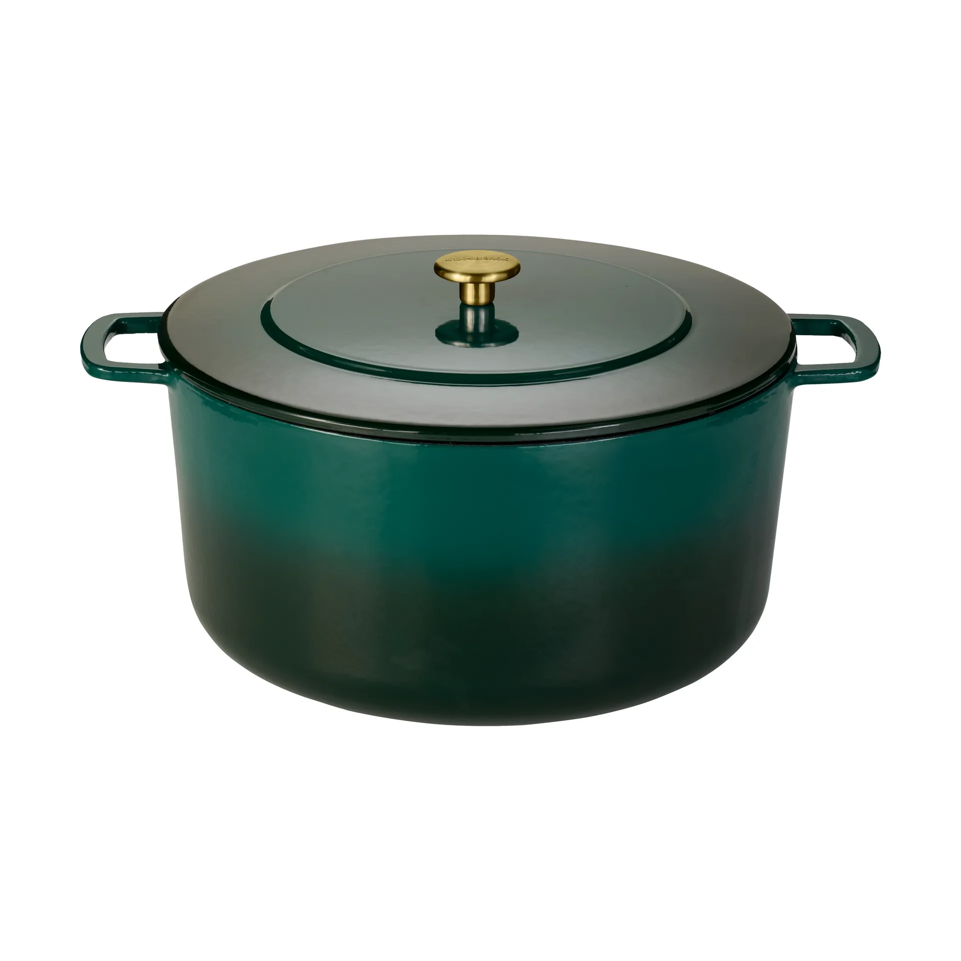 Combekk Combekk Enameled støbejernsgryde Ø32 cm Holly Green-gold knob