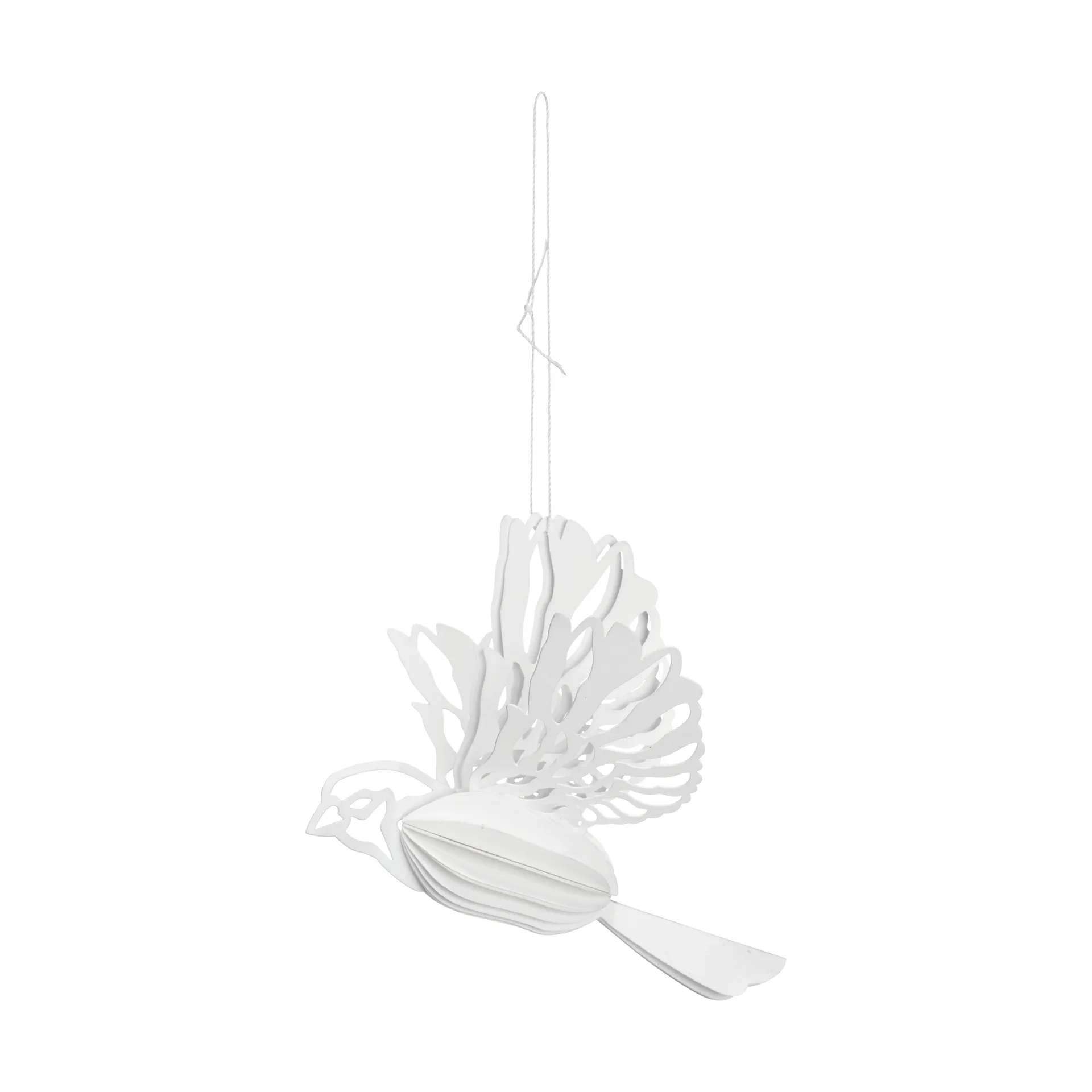 Cooee Design Décoration suspendue en forme d'oiseau en papier lot de 2 Naturel