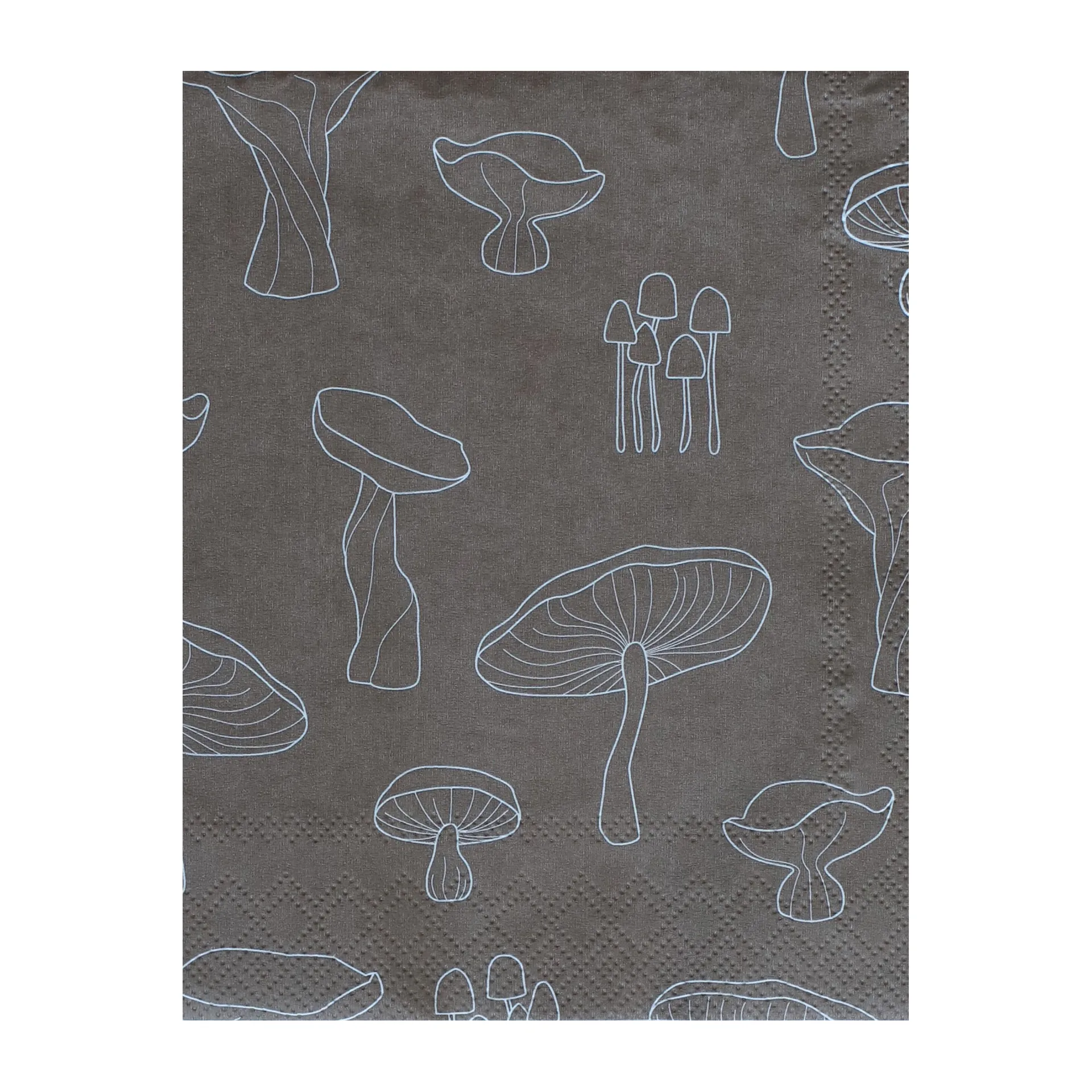 Cooee Design Fungi servietter 33x33 cm 20-pak Hazelnut/White billede