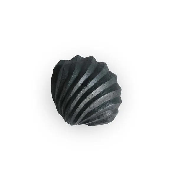 The Clam Shell skulptur 13 cm, Coal