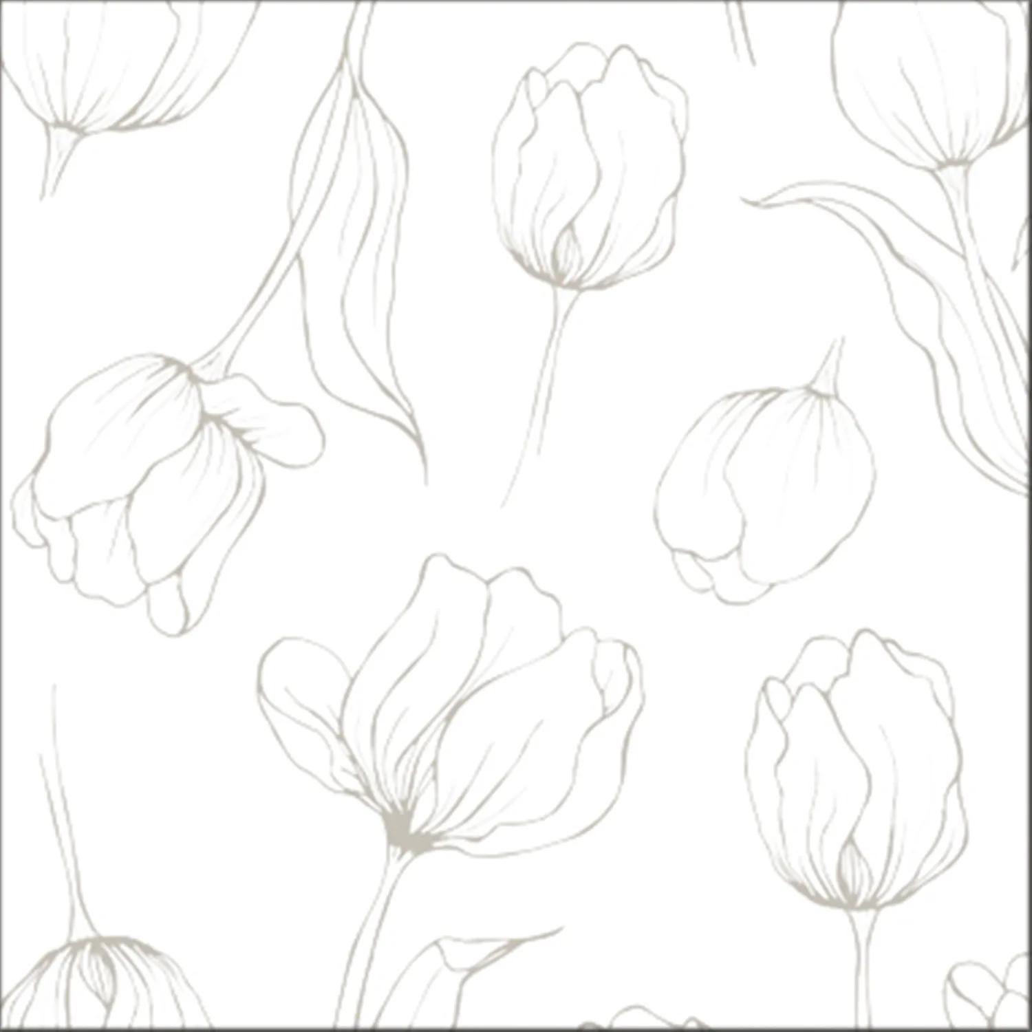 Cooee Design Tulipa servietter 33x33 cm White billede