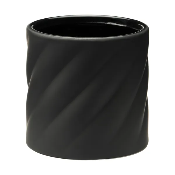 Twist blomkruka, Black, small Ø12 cm