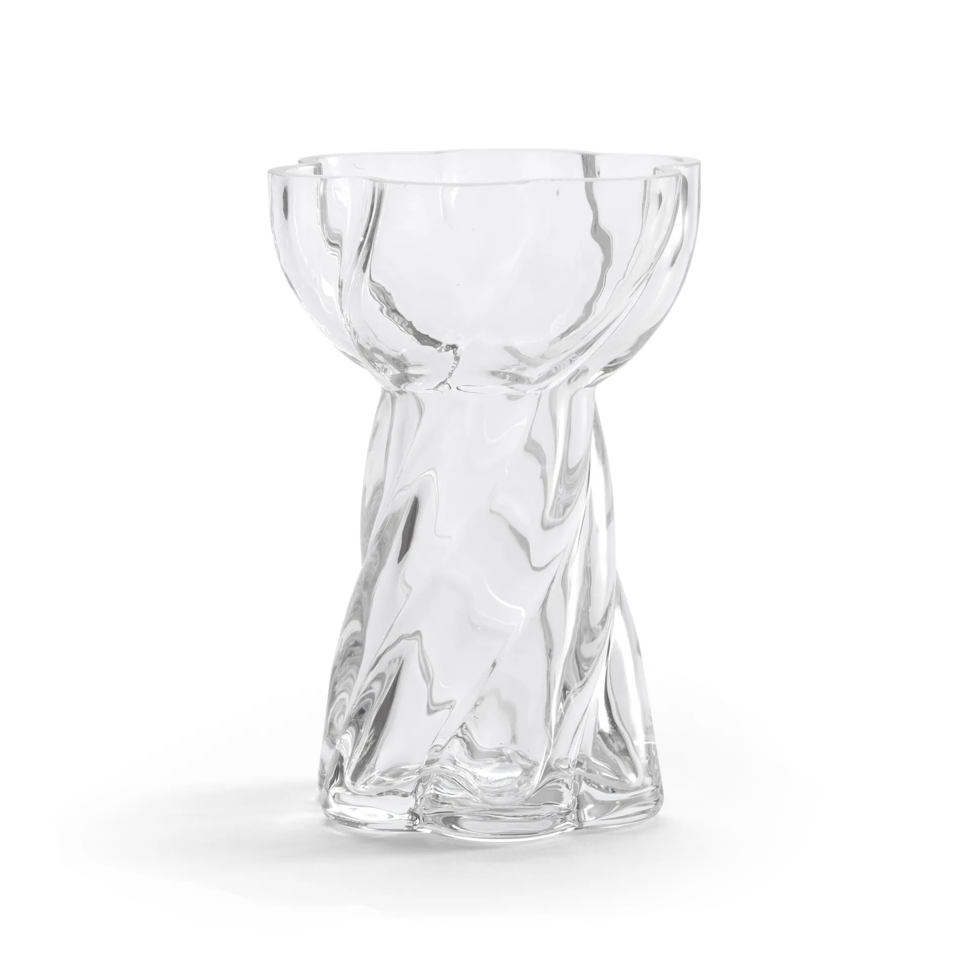 Cooee Design Vase ampoule Twist 12,8 cm Transparent