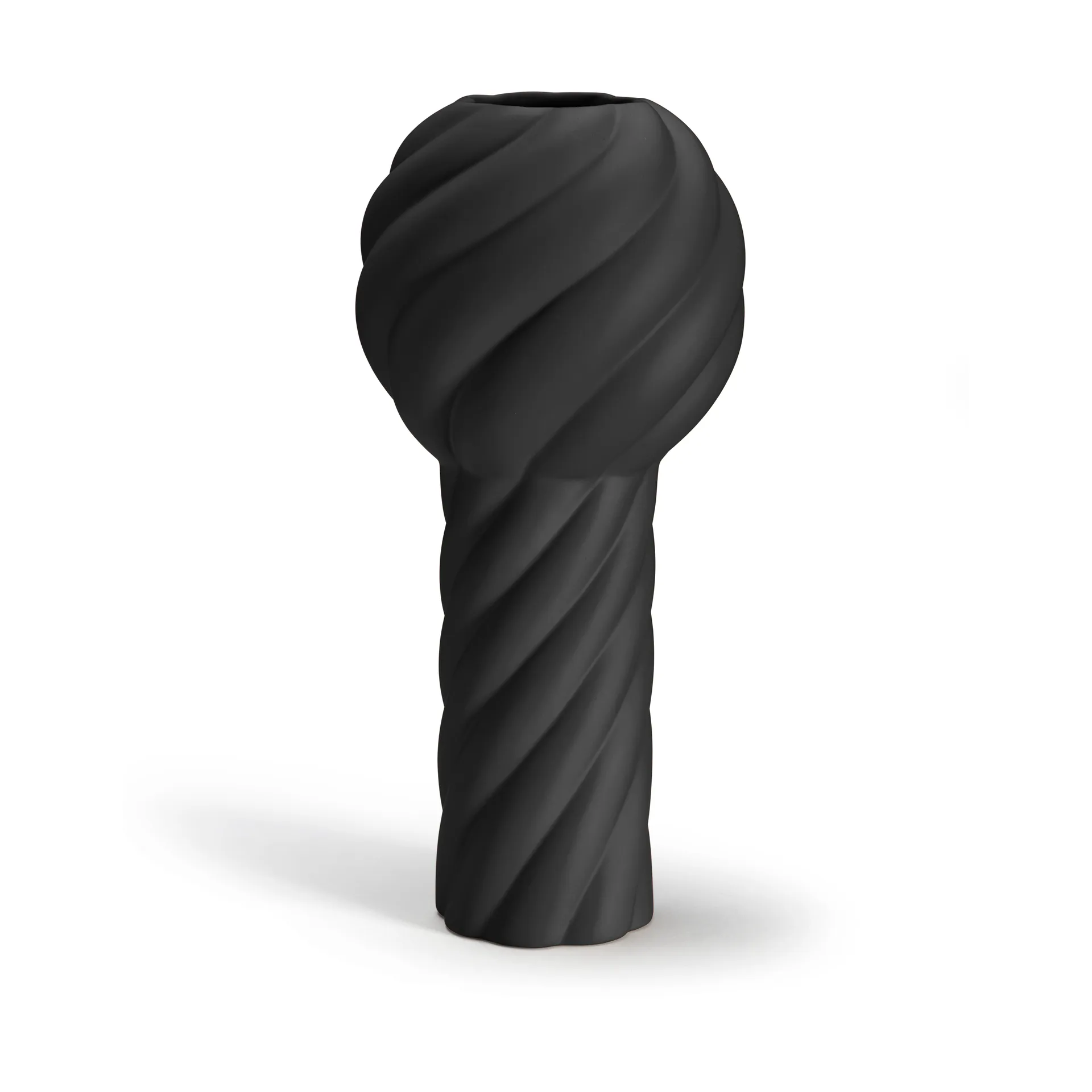Cooee Design Vase Twist pillar Black