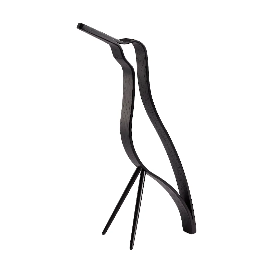 Cooee Design Woody Bird high 18 cm Black stained oak billede