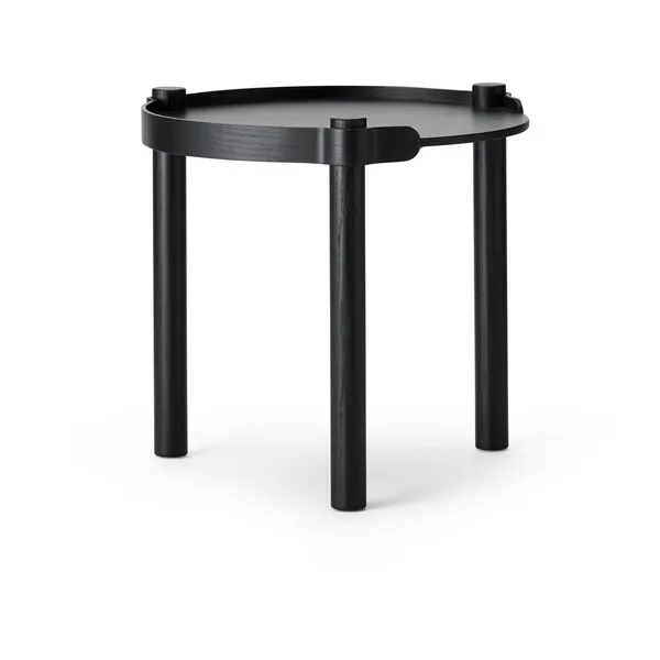 Woody bord Ø45 cm, Black stained oak
