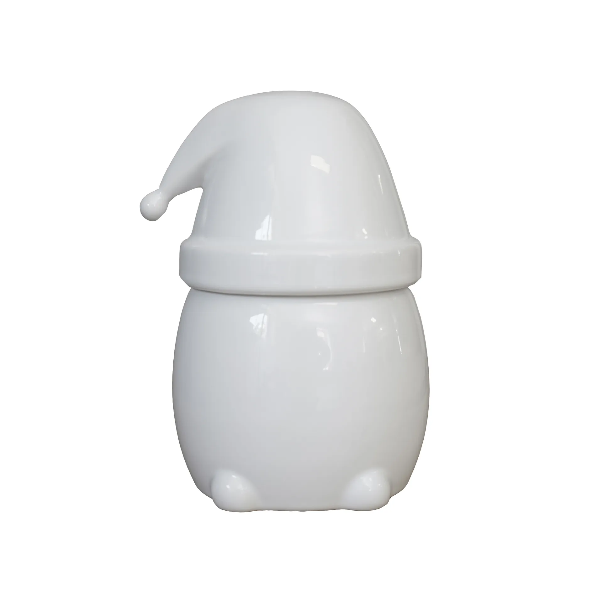 DBKD Bocal avec couvercle Eating Santa grand Shiny white