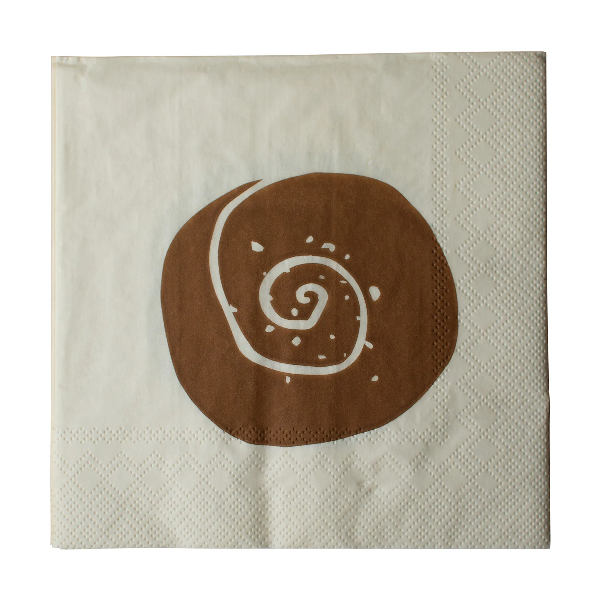 DBKD Bulle papirserviet 20-pak Creme-Brown, 33x33 cm billede